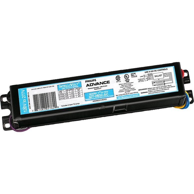 ADVANCE IZT3PSP32SC35M ELE DIMMING BALLAST(3)F32T8 120277V Gordon