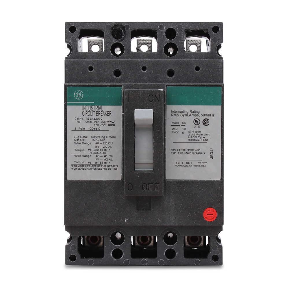 Product image for GE TEB132070 TEB 3 POLE 240V 10K IC