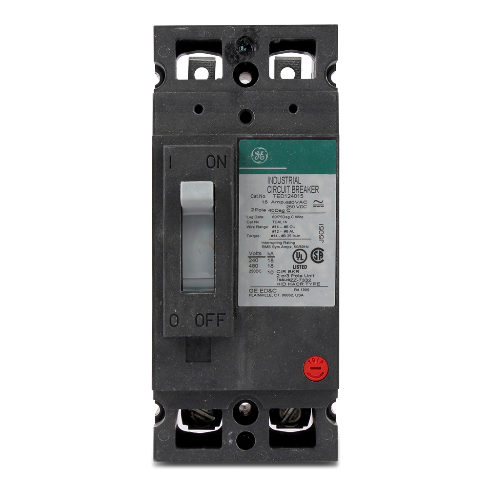 Product image for GE THED124015 THED 2 POLE 480V 25K