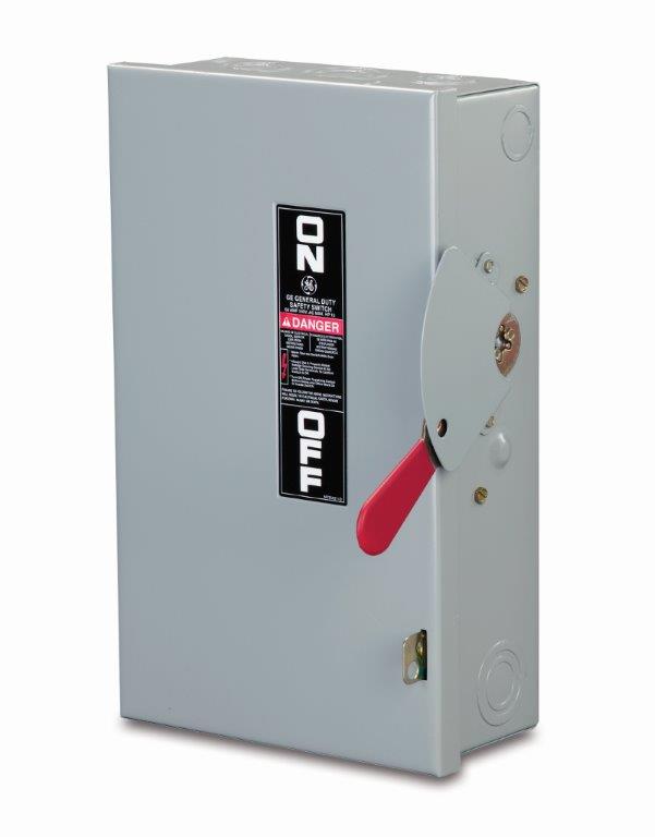 Product image for GE TG3224R 200A 240V 3-Wire 2-Pole General Duty Fusible Safety Switch, NEMA 3R