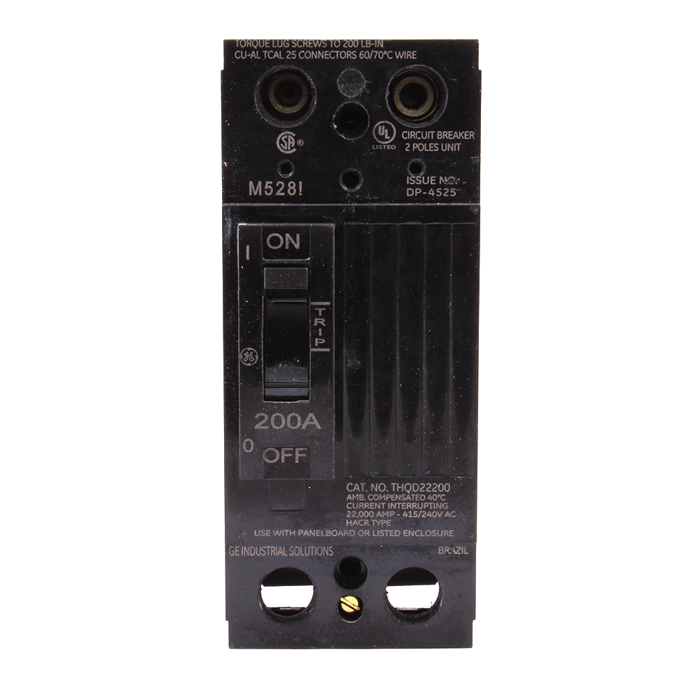 Product image for GE THQD22200X2 THQD 2P 200A 22KA LI