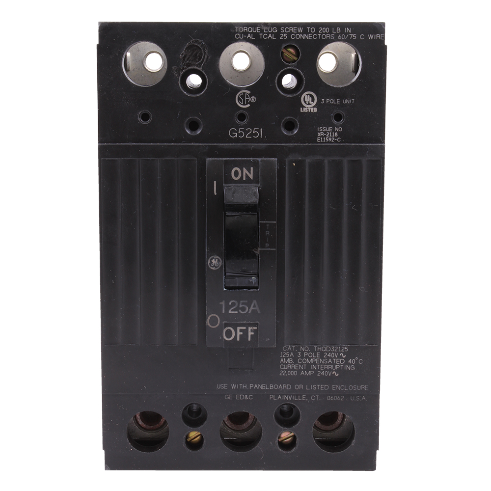 Product image for GE THQD32125 THQD 3 POLE 240V 22K I