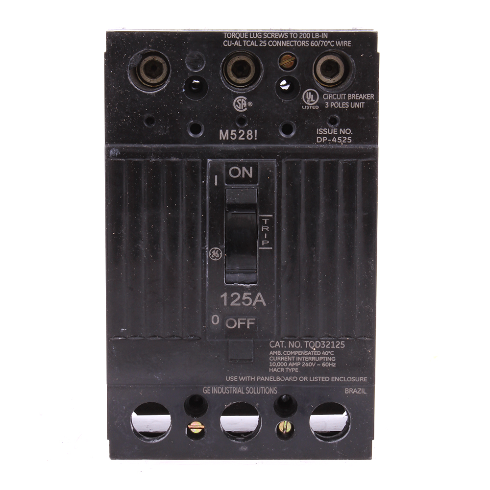 Product image for GE TQD32125X2 TQD 3P 125A 10KA LINE