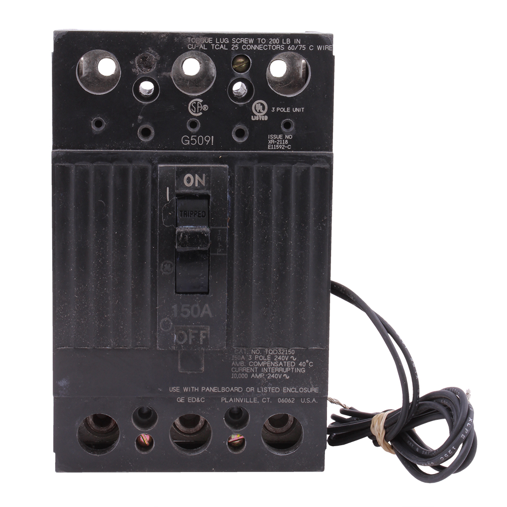 Product image for GE TQD32150ST1 TQD 3P 150A 10KA LOA
