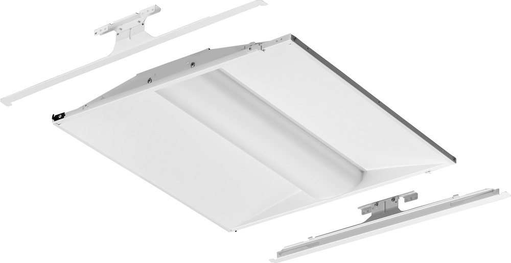 Nominal 3300 lumens, Acrylic diffuser, linear prismatic lens, 80+ CRI, 3500K, SKU - 245UJ0