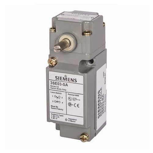 Limit Switch,Metal Modular Plug-in,Side Rotary Standard Momentary 1NO+1NC Snap-Action 1/2 - NPT Threaded Opening Operating Lever Purchased Separately