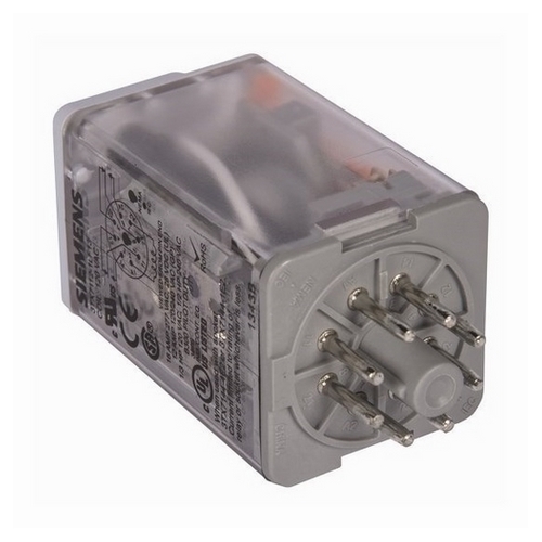 Plug-in relay, premium led, mechanical flag 8-pin octal base dpdt, 10a, 120VAC uses socket 3TX7144-1e2 or 3TX7144-4e2