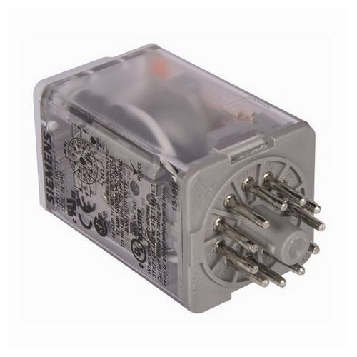 Plug-in Relay, Premium LED, Mechanical Flag 11-pin Octal Base 3PDT, 10A, 24VAC Uses Socket 3TX7144-1E3 or 3TX7144-4E3