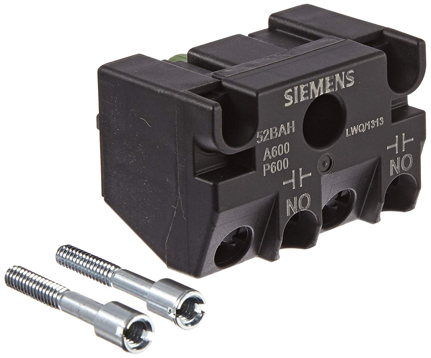 Accessory for CL51, CL52, 30mm Contact Block 1 N.O. Early Make Contact Closes before 52BAK Heavy Duty NEMA A600/P600 Screw-Terminals Touchsafe Design UL Listed, CSA Certified