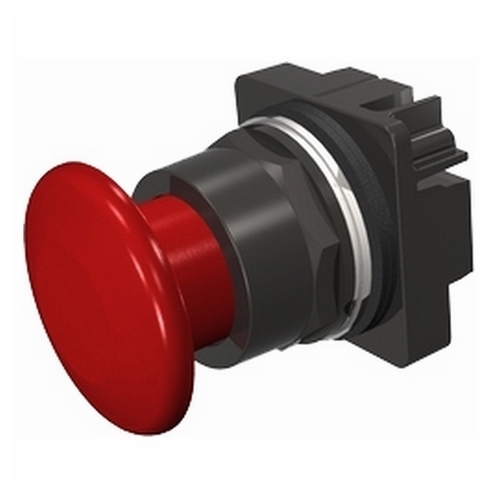Pushbutton,mtd,red,1 3/4 plastic,2pos