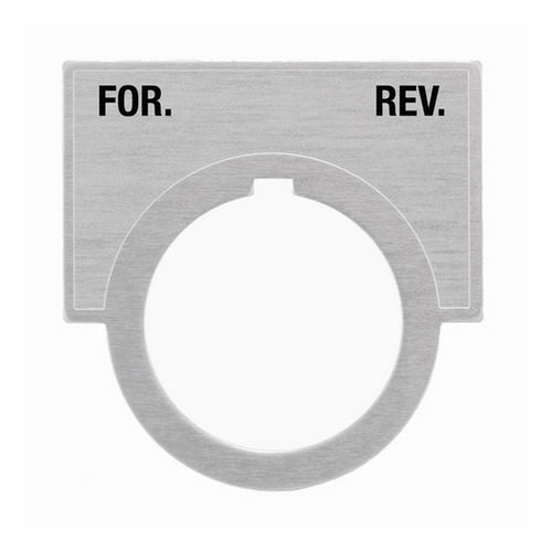 Accessory for Class 51 ( & ) 52 Legend Plate, Brushed Aluminum Large (1 1/4 x 2) Inscription For-Rev
