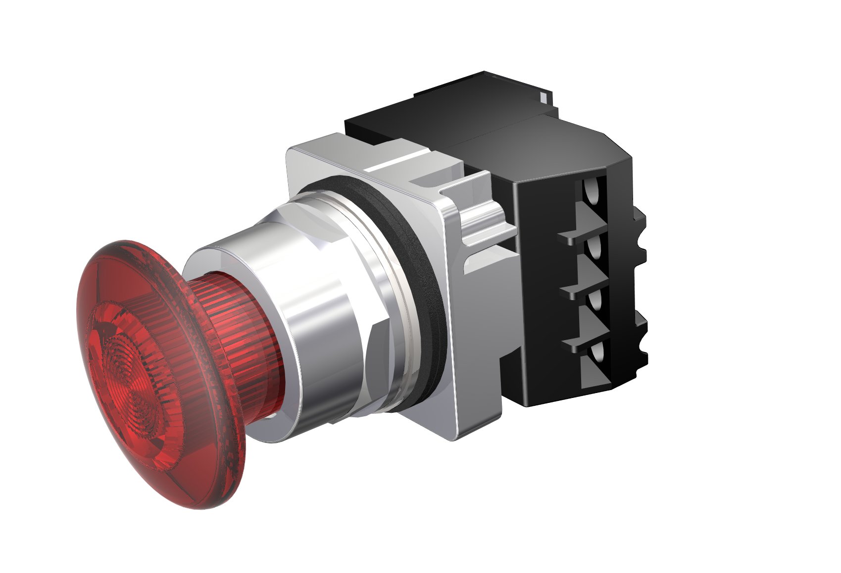 PP2,MTD,LED MOD 24V,FULL ILL RED,1NO-1NC