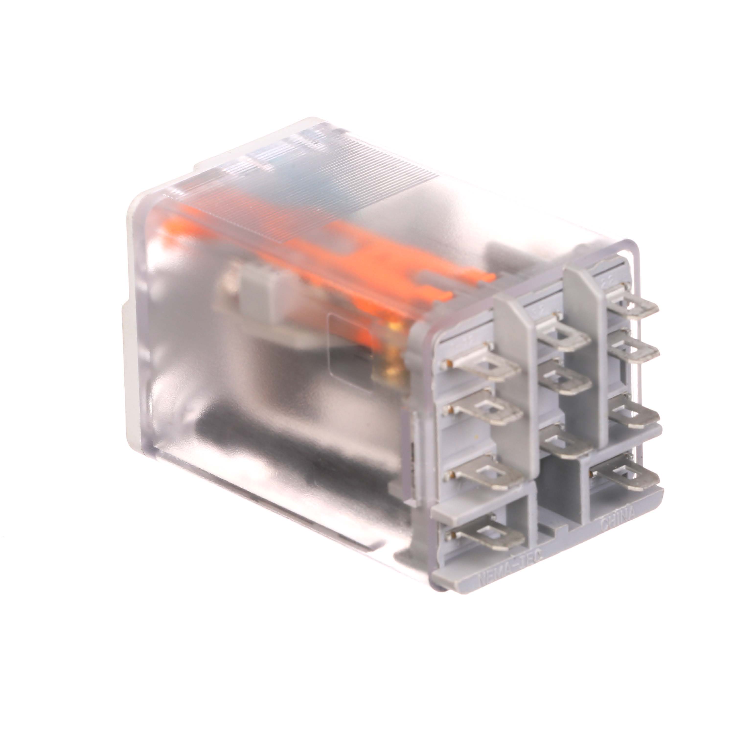 Plug-in Relay, Premium LED, Mechanical Flag 11-pin Square Base 3PDT, 10A, 24VDCUses Socket 3TX7144-4E4