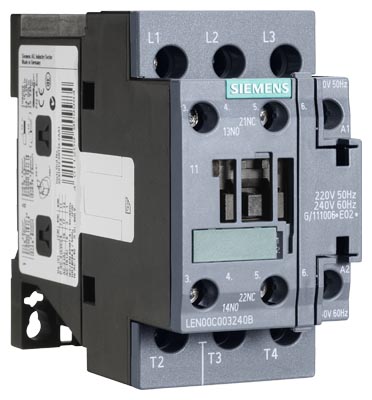 Electrically held lighting contactor, H2 0 N.C. / 3 N.O. Poles, 24VAC 50/60HZ coil, Non-combination type, (no disconnect device), Enclosure NEMA type (open), No enclosure