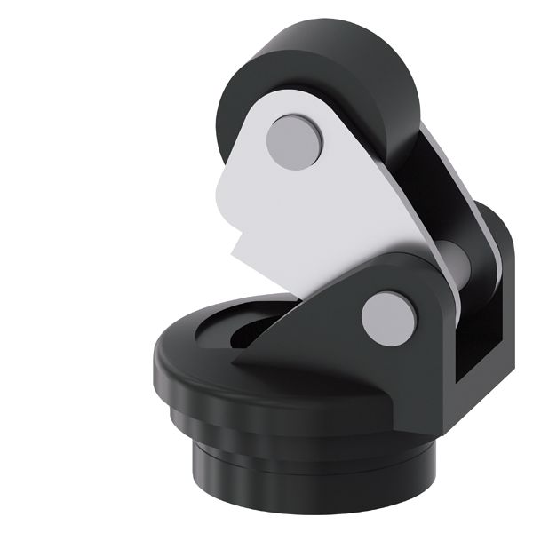 Actuator head for position switch 3SE51/52 roller lever, form e, with metal lever and plastic roller 13 mm according to en 50047