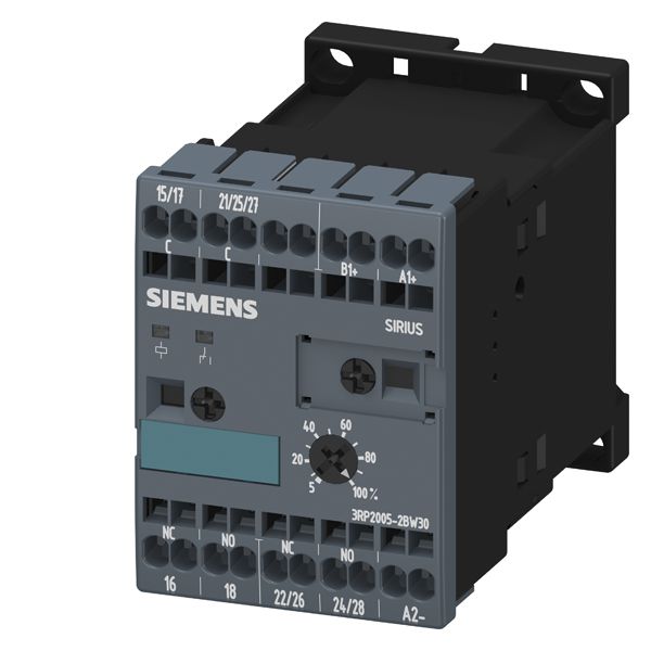 Timing Relay,Timer,SIMIREL Conversion type = Analog Function = On Delay Time Range = 0.05s-100h,1CO Cntrl Voltage=24VUC/200-240VAC Screw DIN Mounting, Width = 45mm