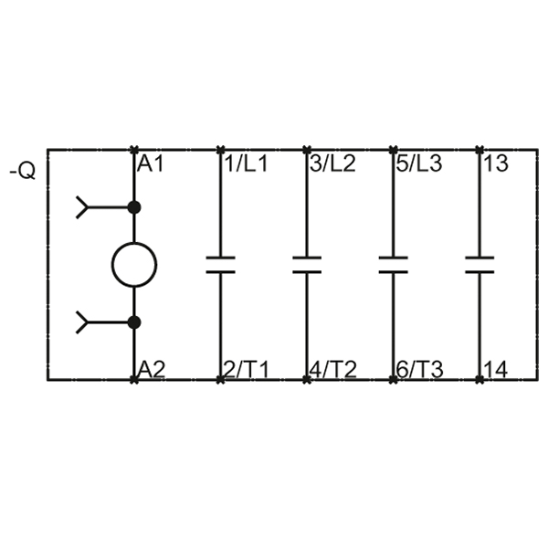 Contactor, AC-3, 5.5KW/400V, 1NO, AC110v 50HZ, 120v 60HZ 3-pole, sz s00 screw terminal