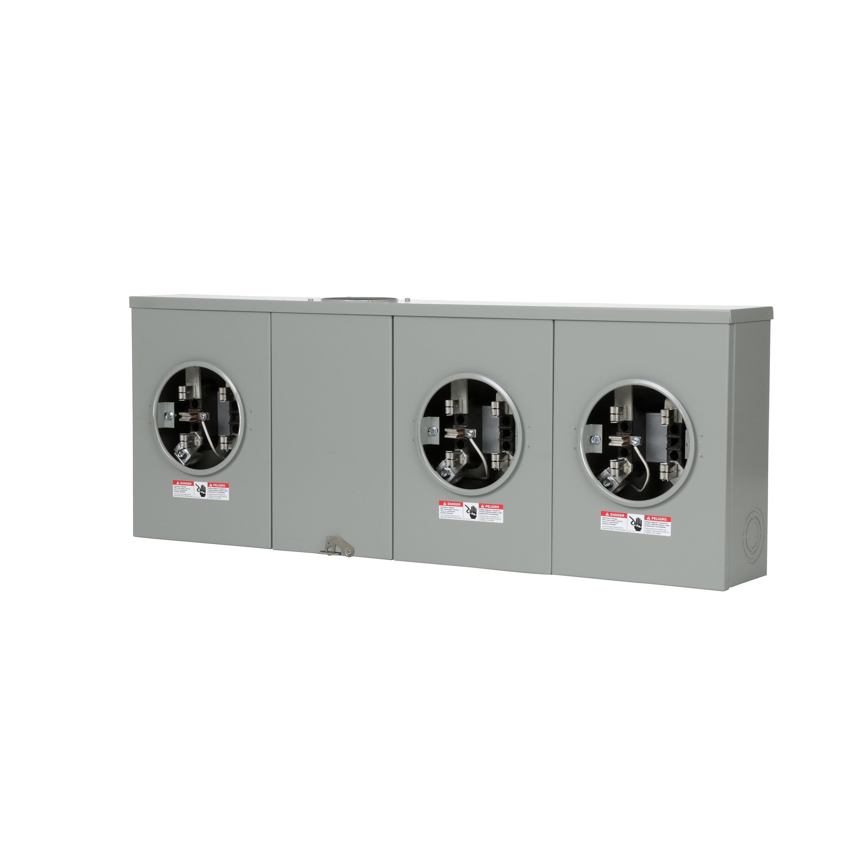 Siemens Low Voltage Talon Meter Sockets Residential - Talon Meter Sockets UAS8/9 Aluminum are Residential Enclosures Single-Family M etering. Type UAS8/9 Features NO BYPASS Application RESIDENTIAL Std UL V. Rating 300V A. Rating 200A PhaseSINGLE PHASE Size 6.0 x 15.0 x 40.0 No Of Cutouts 11 Cutout Size 8 x (1, 1-1/4,1-1/2, 2, 2-1/2), 1 x (2, 2-1/2, 3), 1 x 1/2, 1 x 4.281 Cable Entry OH/UG Terminals 4. Surface mounting. Operating Temperature Avg AMBIENT Enclosure AL