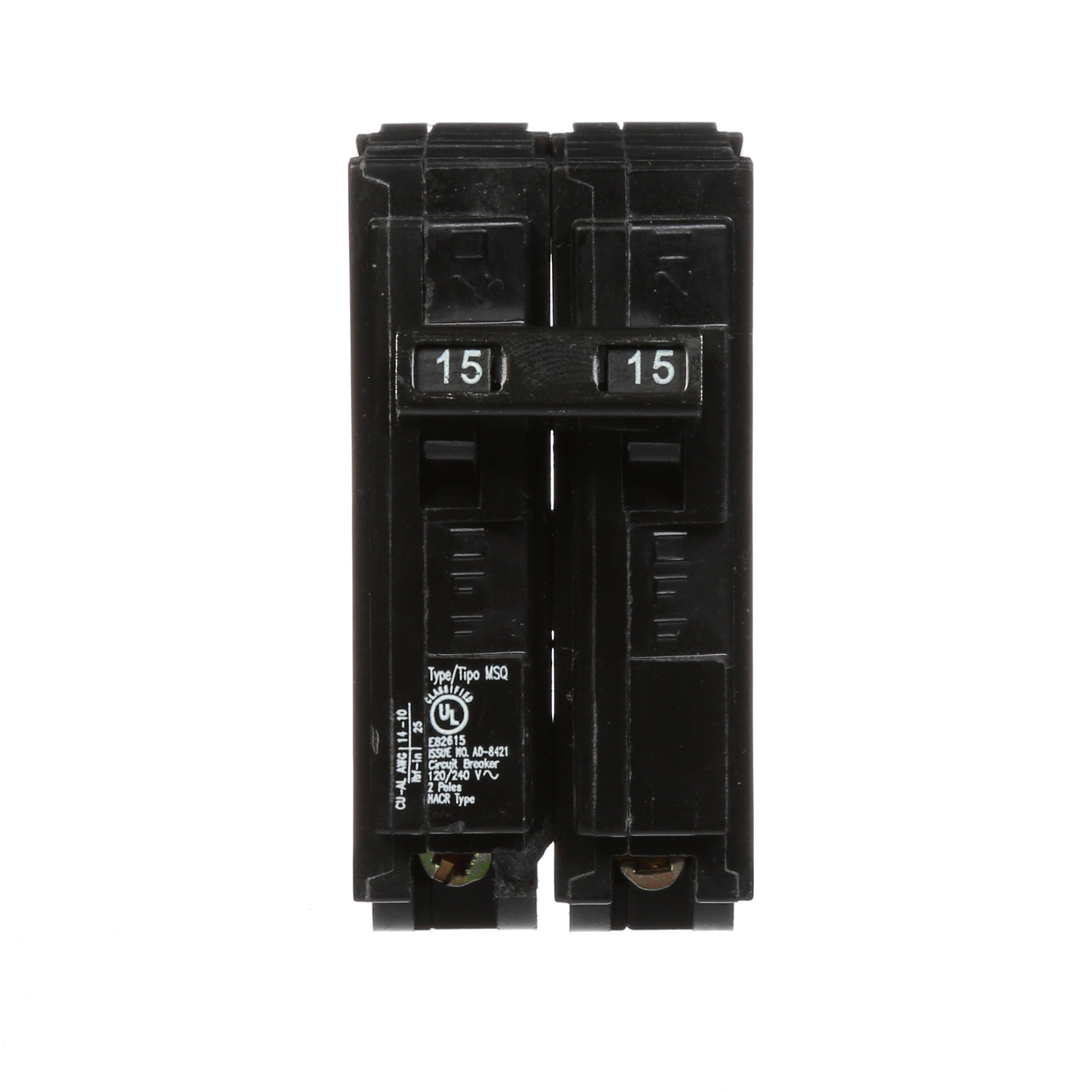 BREAKER 15A 2P 3/4 IN. 10K QD UL CLASSIFIED