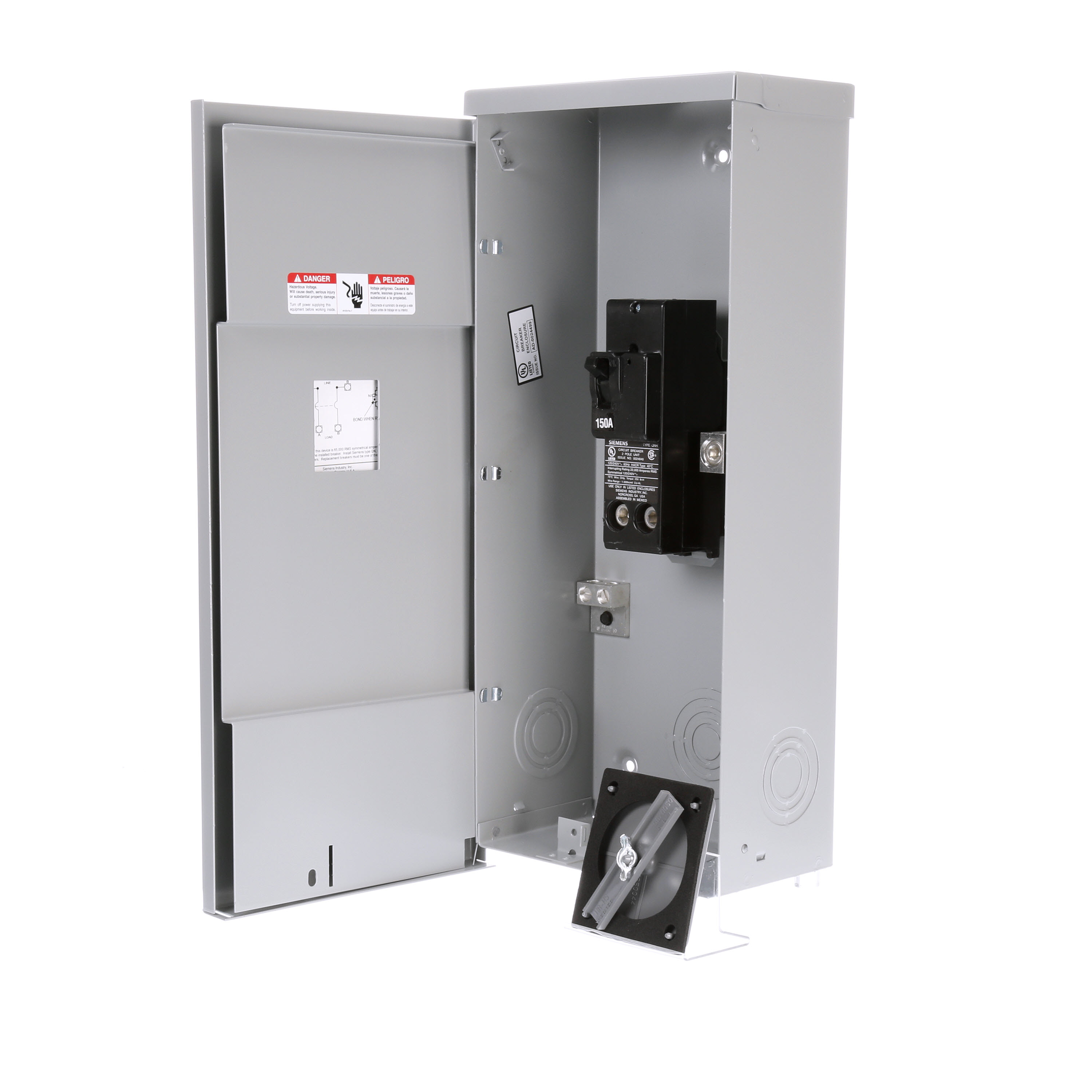 Siemens Low Voltage Residential Specialty Load Centers CB Enclosures. Load Centers Type 1Application Residential V. Rating 120/240V A. Rating 150A Phase 1PH Load Regulation 150A Wiring Conf 3w Bus Rating 150A Interrupt Rating 22000AIC