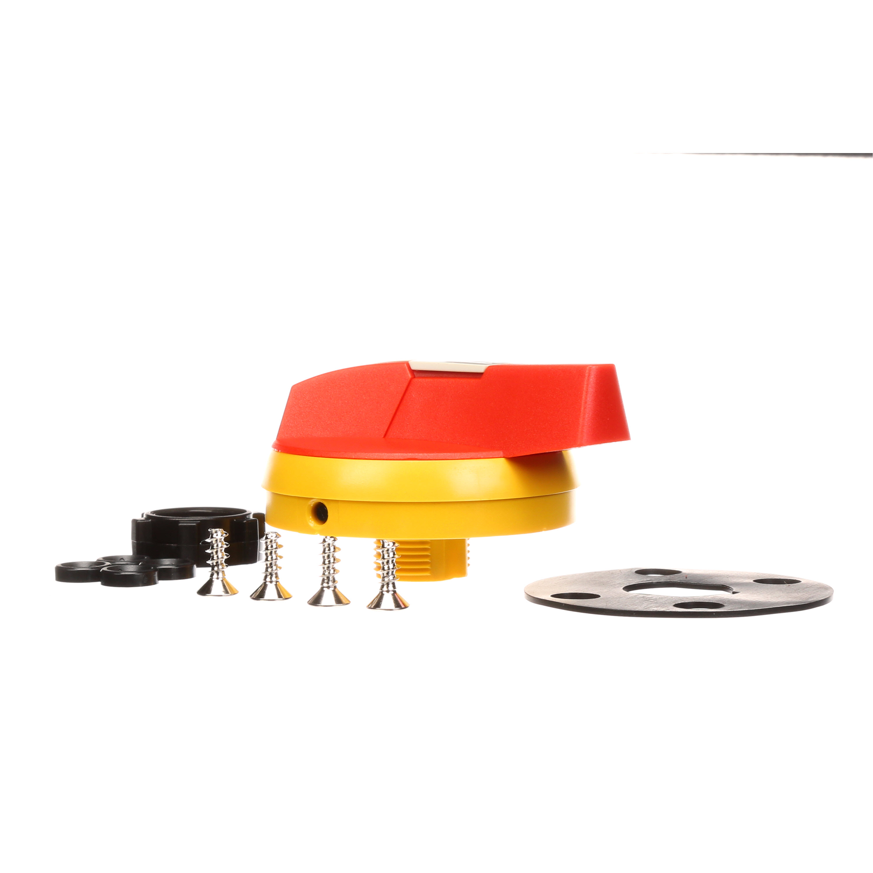 Siemens Low Voltage Circuit Protection OEM Disconnect ( & ) Accessories. Type 1, 3R, 12, 4/4X compact rotary operating handle (door mounted) yellow and red. Compatibility (CFSS5200N or CFSS5400N shaft), (CFS361C5, CFS3361J5, CNFS364 switches only). Special features Compact pistol grip design (2.75 IN long) with defeatable cover interlock. Cover can be opened when handle is padlocked in the OFF position.