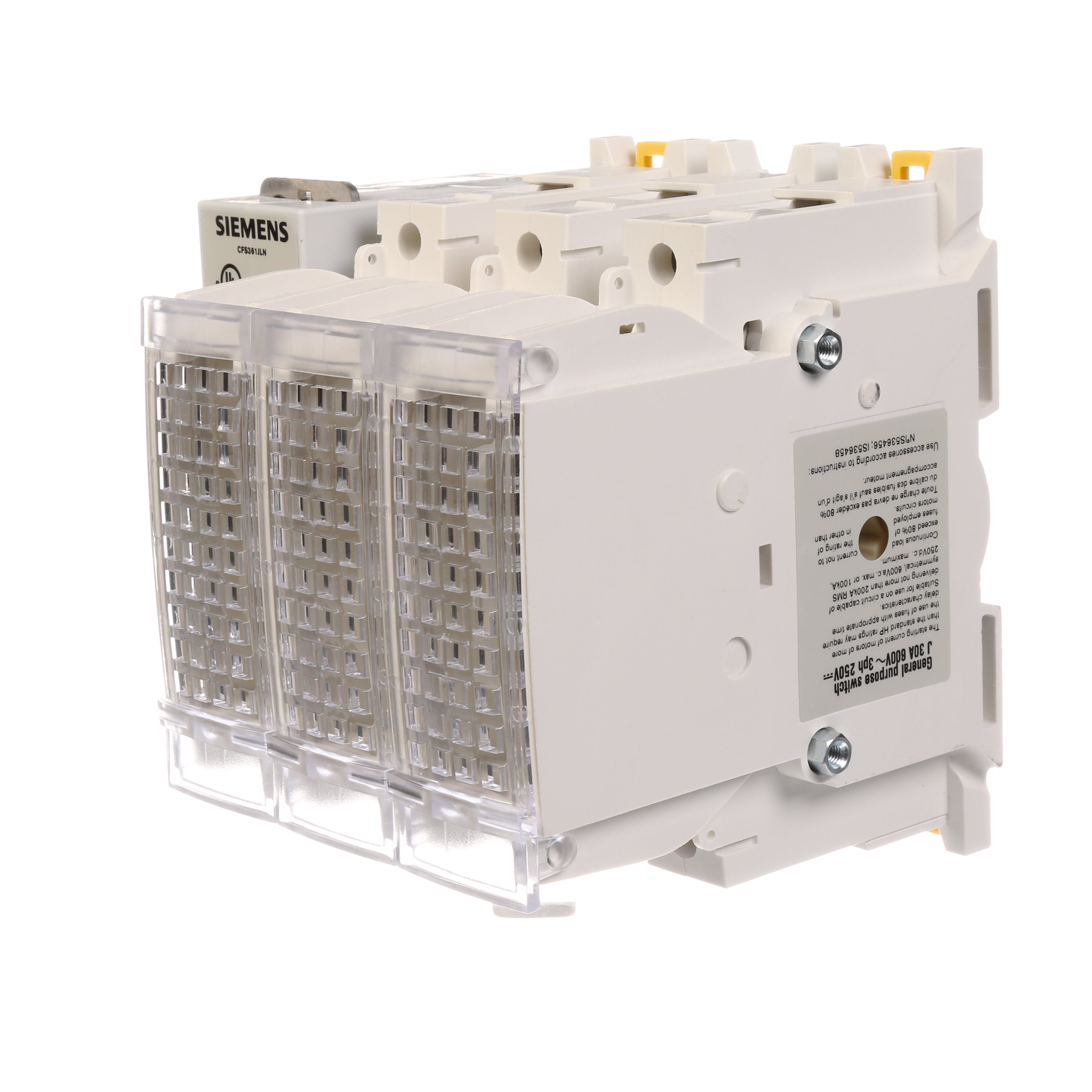 30A 3P SW J FUSE PROV 200KAIC LH