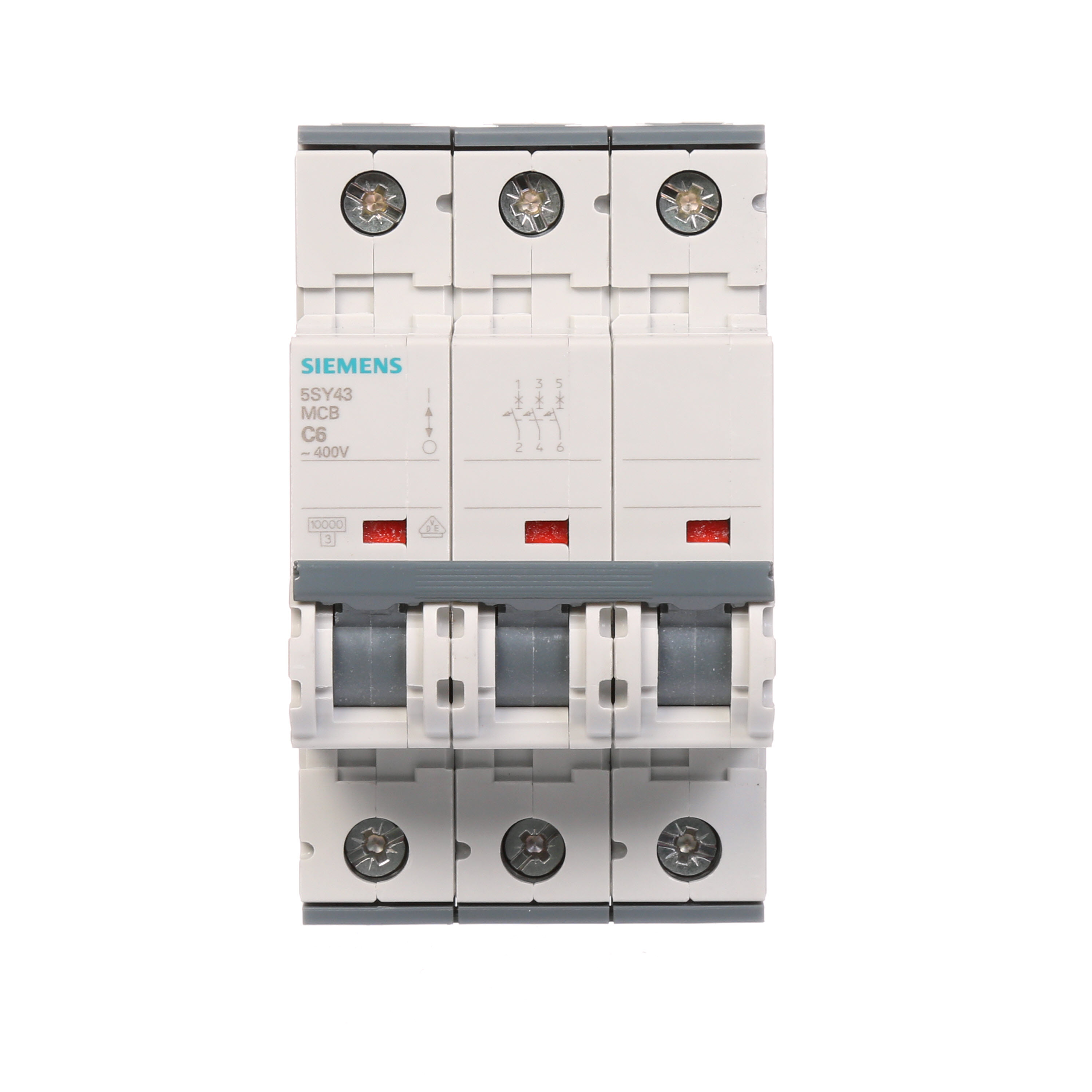 SUPPLEMENTARY PROTECTOR,3P,6A,CURVE C Supplementary Protector, UL1077 Rated, IEC Mini Circuit Breaker, 3 Pole, 6 Amps, 480 VAC, Trip Characteristic Curve C, 54mm Width, 70mm Depth, UL File E116386 in Vol. 1 Sec. 2