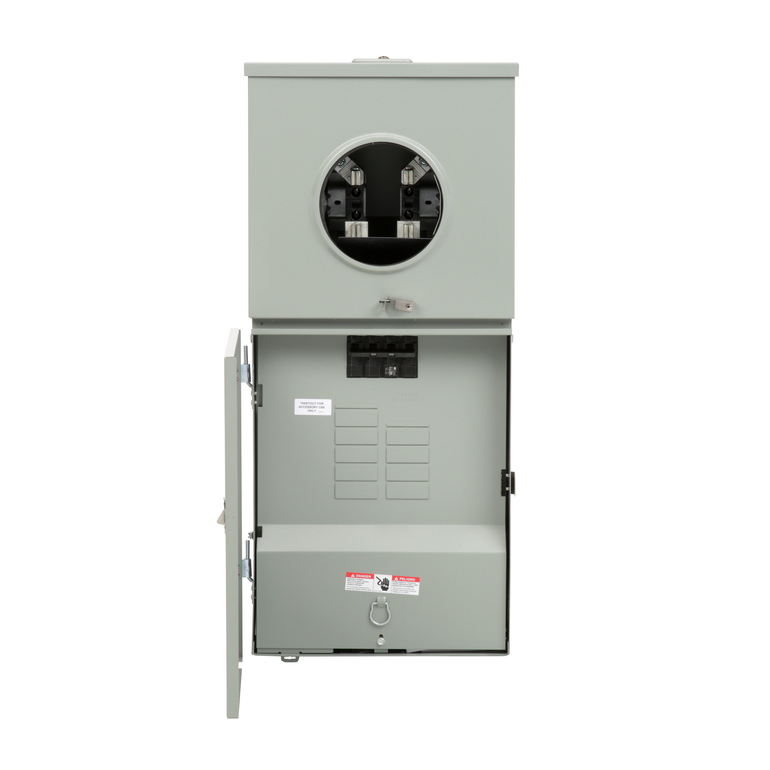 METER COMBO L/C 200A 8CKT W/SUBFEED LUGS