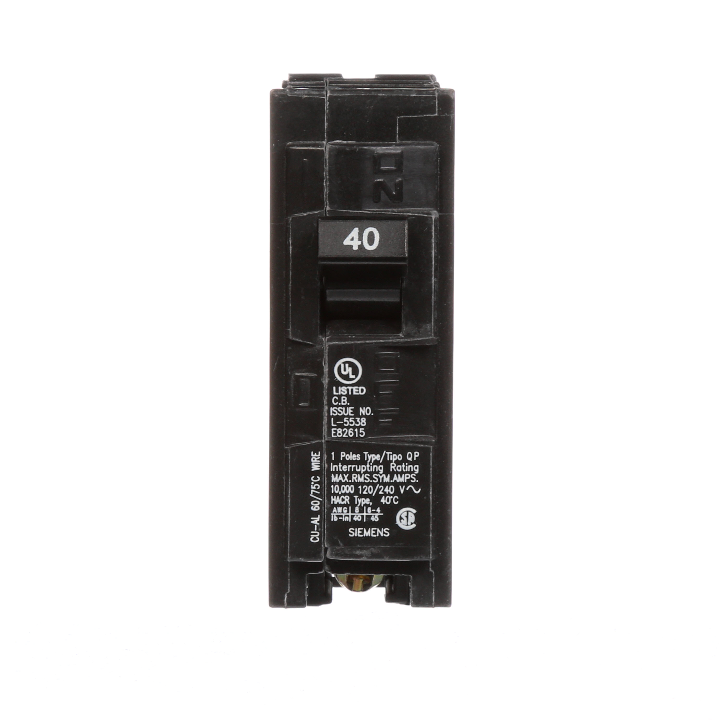 BREAKER 40A 1P 120V 10K QP 10 KAIC