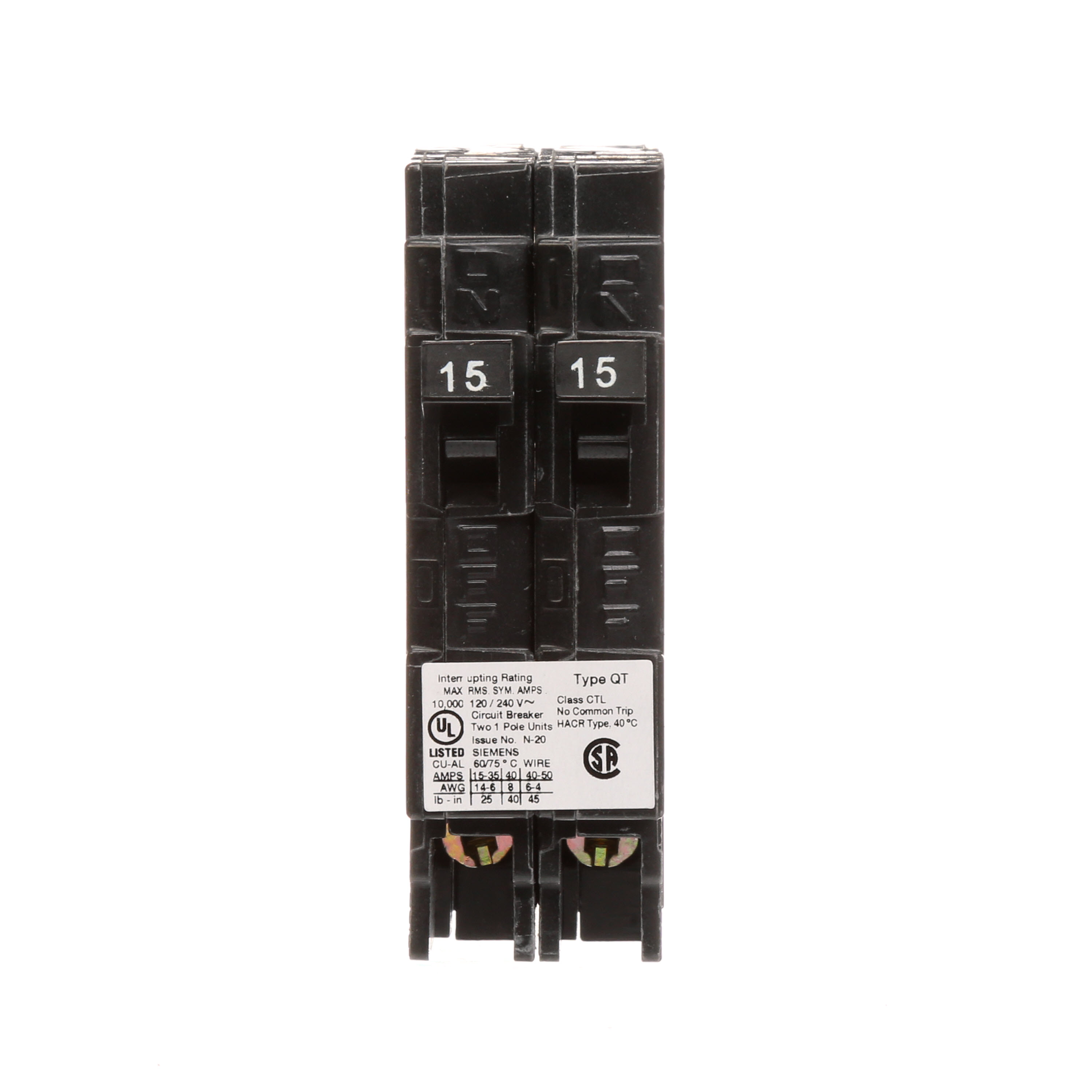 Siemens Low Voltage Residential Circuit Breakers Miniature Thermal Mag Circuit Breakers - Duplex, Triplex, Quadplex are Circuit Protection Load Center Mains, Feeders, and Miniature Circuit Breakers. LS-SCHALTER 10KA 1POL C20