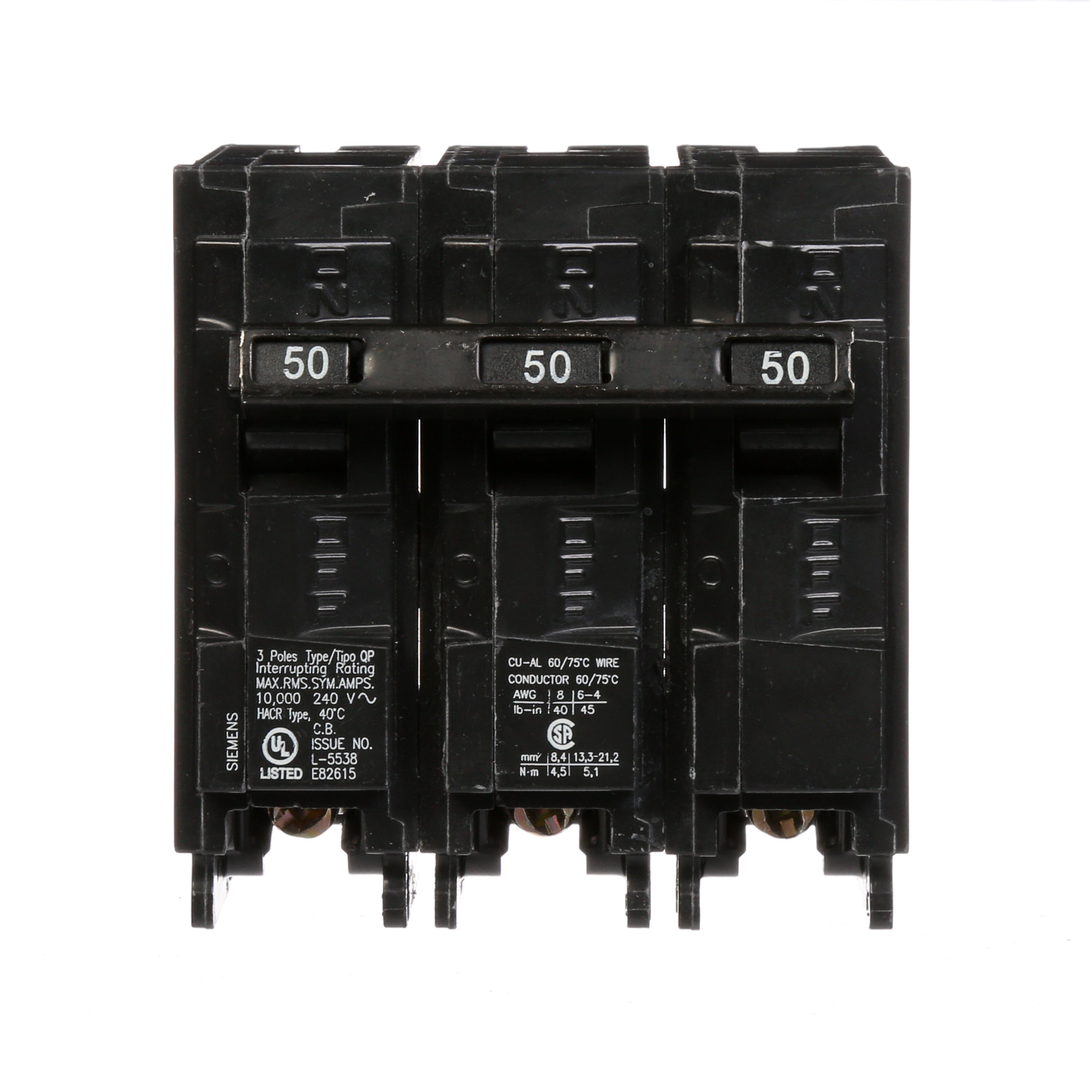 BREAKER 50A 3P 240V 10K QP
