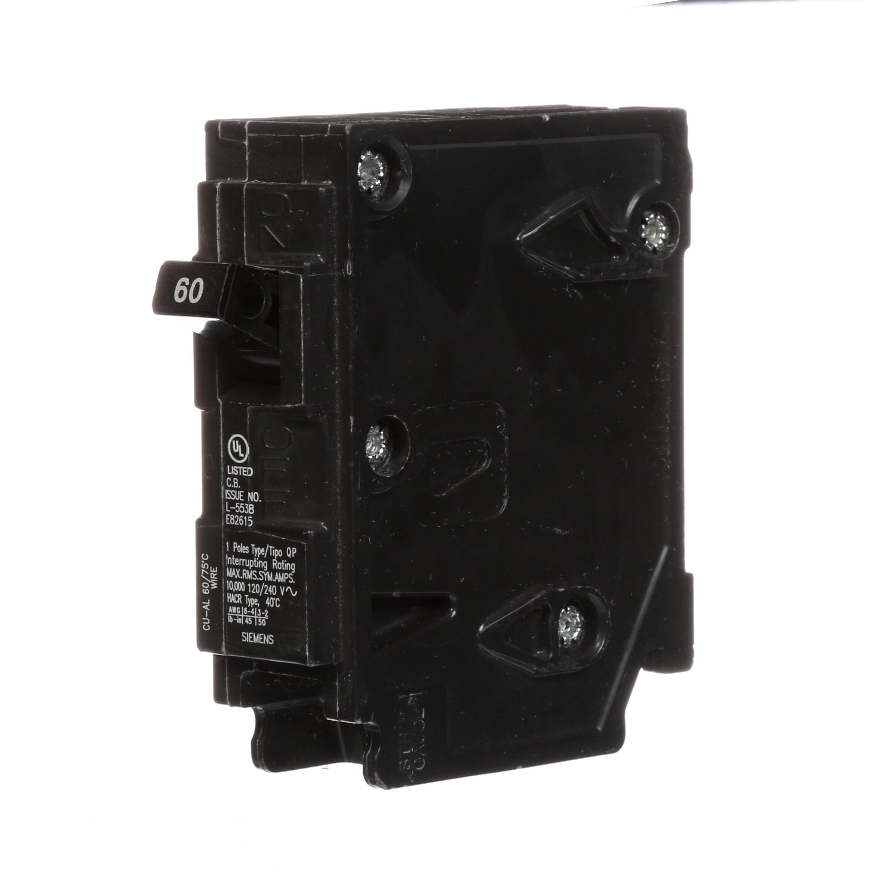 BREAKER 60A 1P 120V 10K QP 10 KAIC