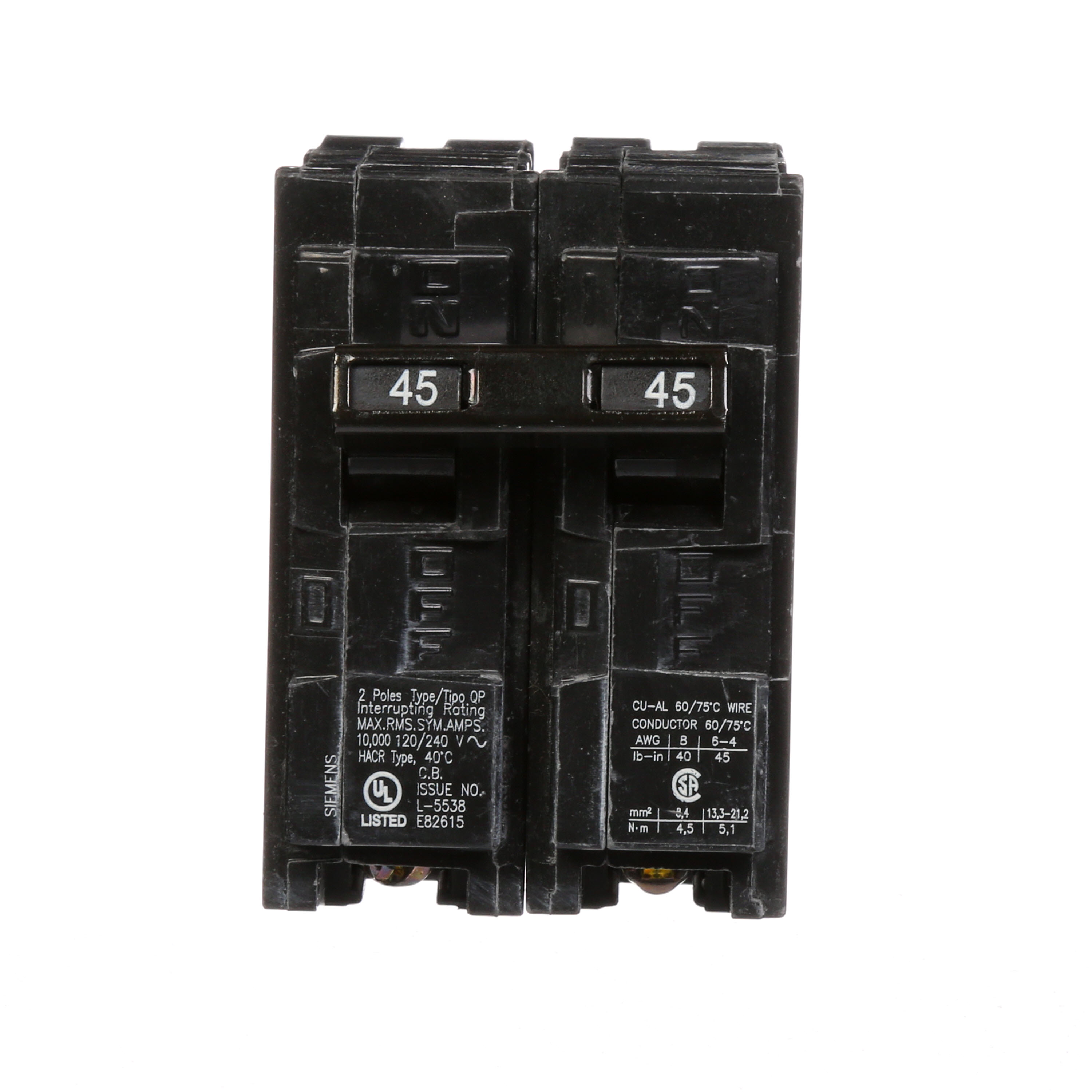 BREAKER 45A 2P 120/240V 10K QP 10 KAIC