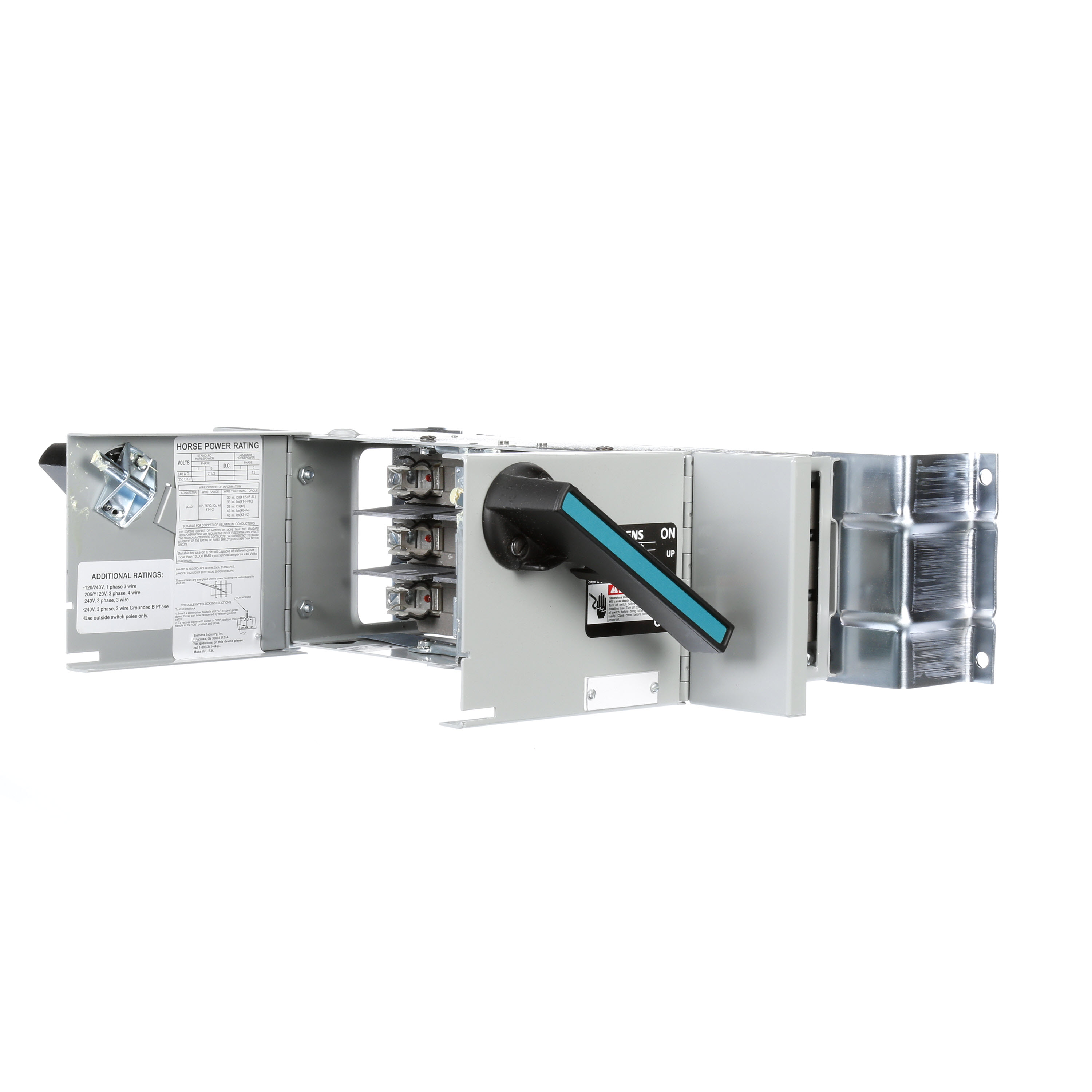 Siemens Low Voltage Circuit Protection Panelboard/Switchboard Units. Type VB PANELBOARD UNITS Std UL V. Rating 250V A. Rating 60/60A No. Of Poles 3P F. Rating 60Hz Action SINGLE THROW Mounting INSIDE PANEL BOARD. O. Cycles 10000 O. Temperature (-20F-120F) AMBIENT TEMPERATURE Environmental Conditions INDOOR