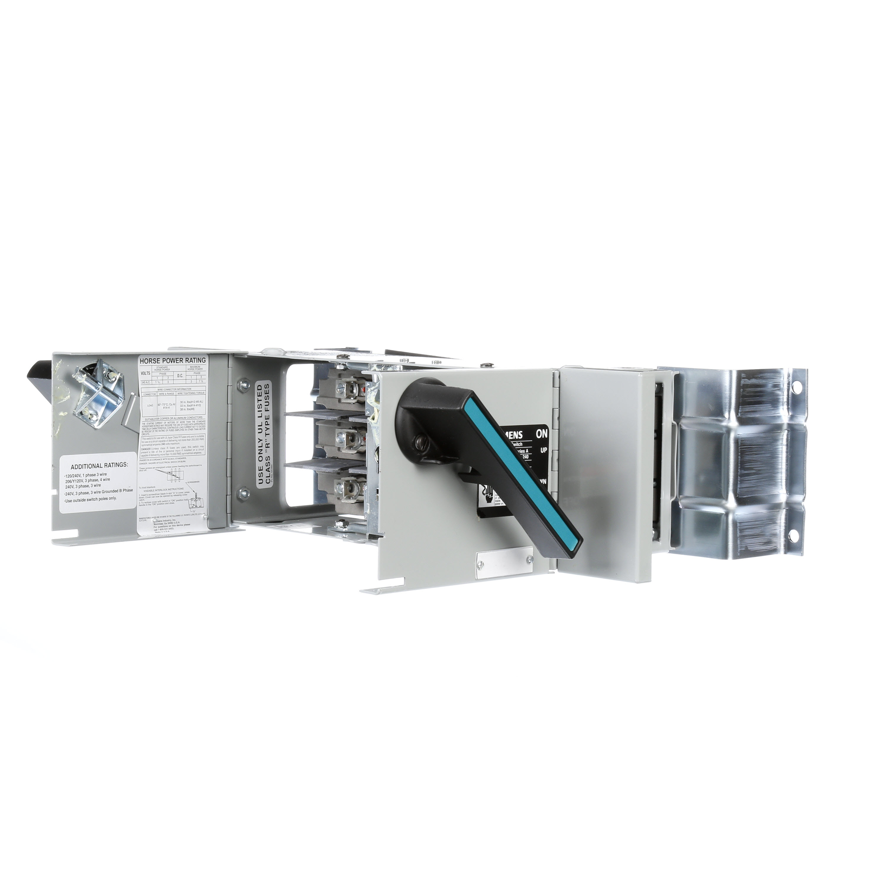 Siemens Low Voltage Circuit Protection Panelboard/Switchboard Units. VACU-BRK SW 17IN 30/30A 3P 250V R