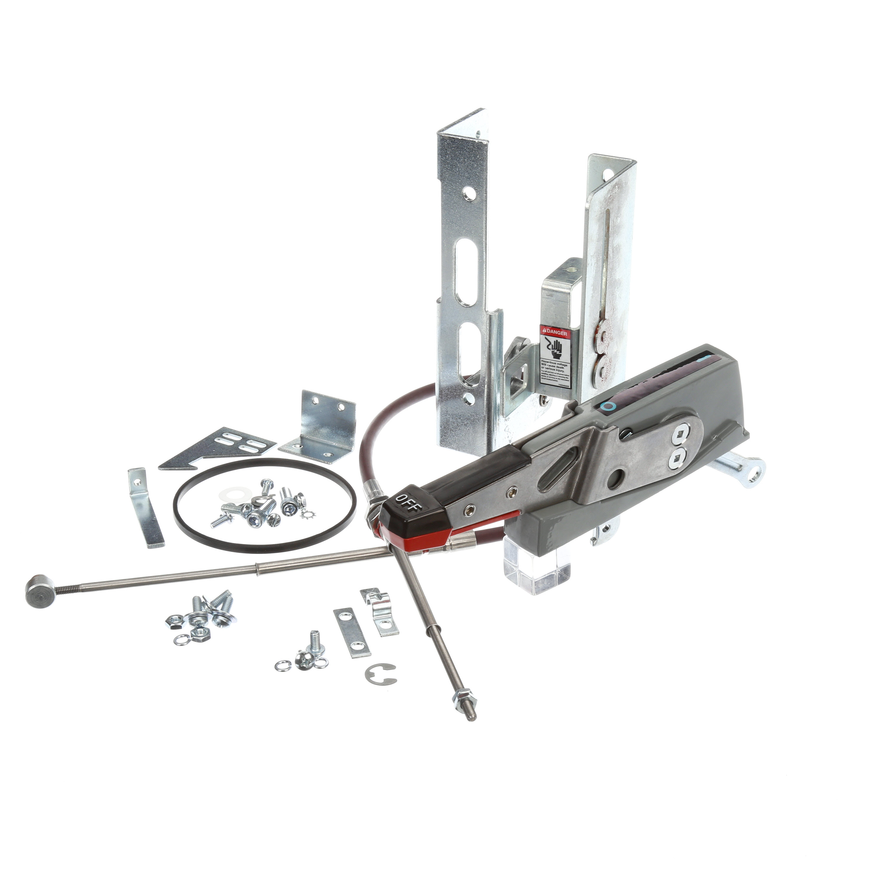 SIEMENS LOW VOLTAGE MCS SWITCH DISCONNECT ACCESSORY. MAX-FLEX HANDLE OPERATOR FOR 30A TO 100A RATED MCS SWITCHES WITH RIGHT OPERATOR. 36 INCH CABLE, VARIABLE DEPTH, FLANGE MOUNTED. SUITABLE FOR NEMA TYPE 1, 3, 3R, AND 12 ENCLOSURES.