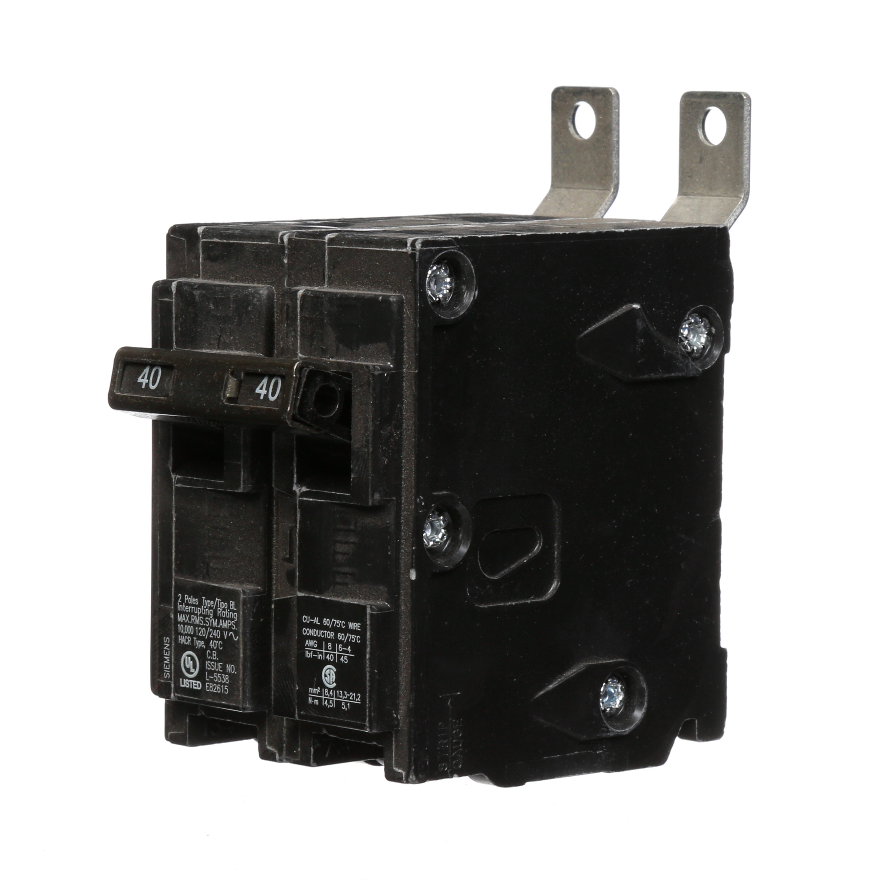 BREAKER 40A 2P 120/240V 10K BL 10 KAIC SIEMENS
