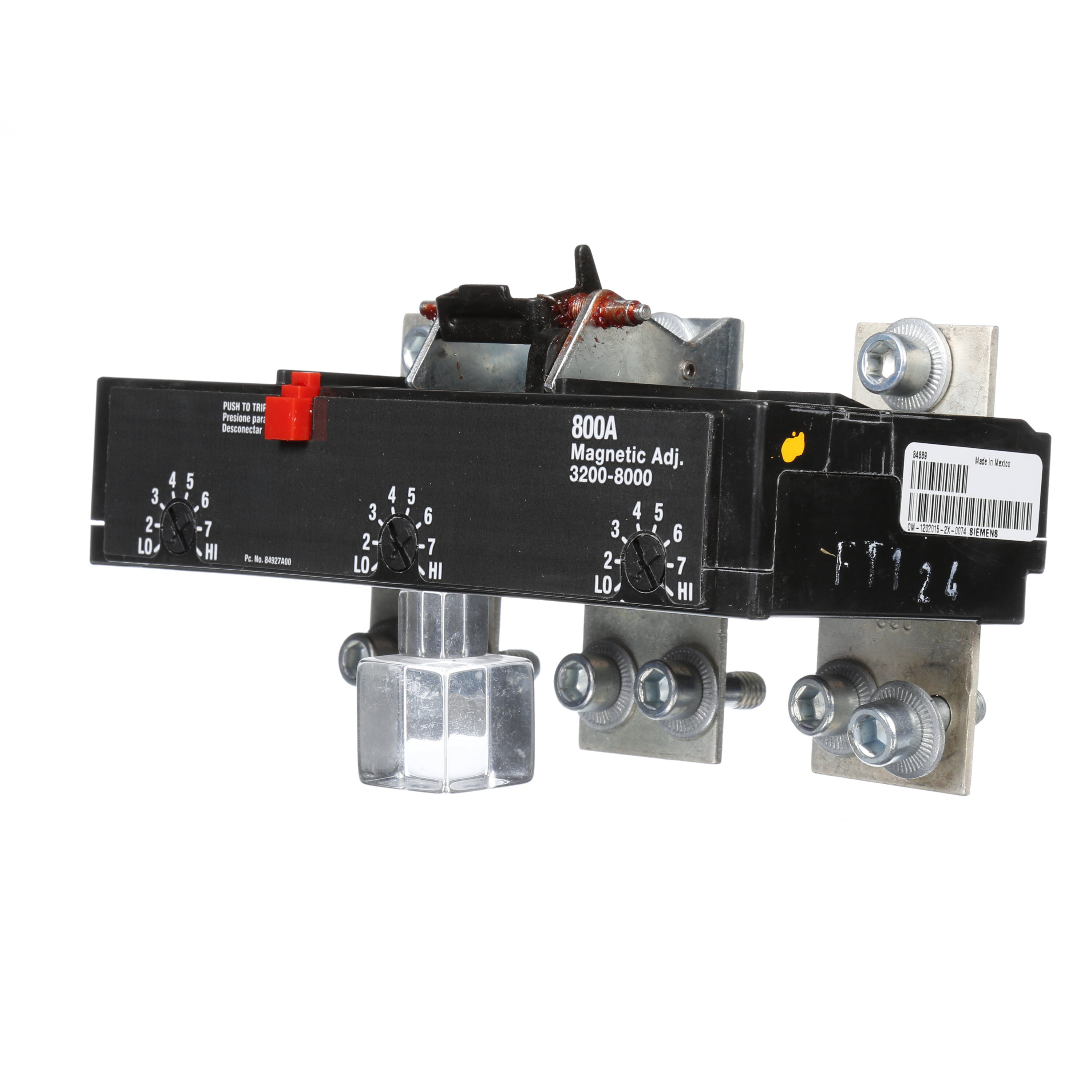SIEMENS LOW VOLTAGE SENTRON MOLDED CASE CIRCUIT BREAKER. THERMAL - MAGNETIC TRIP UNIT FOR LMD FRAME 800A 3-POLE 600V BREAKERS.