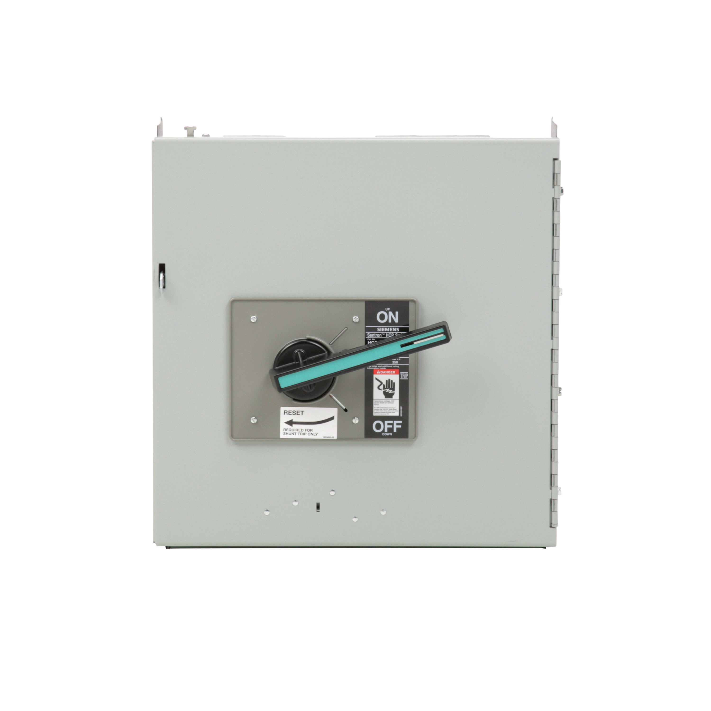 SIEMENS LOW VOLTAGE HCP SWITCH DISCONNECT FOR SWITCHBOARD UNITS. 3-POLE VERTICAL MOUNT SWITCH WITH J CLASS FUSE PROVISION. RATED 600V (400A). DIMENSIONS (H x Wx D) IN 17.00 x 16.25 x 7.38.