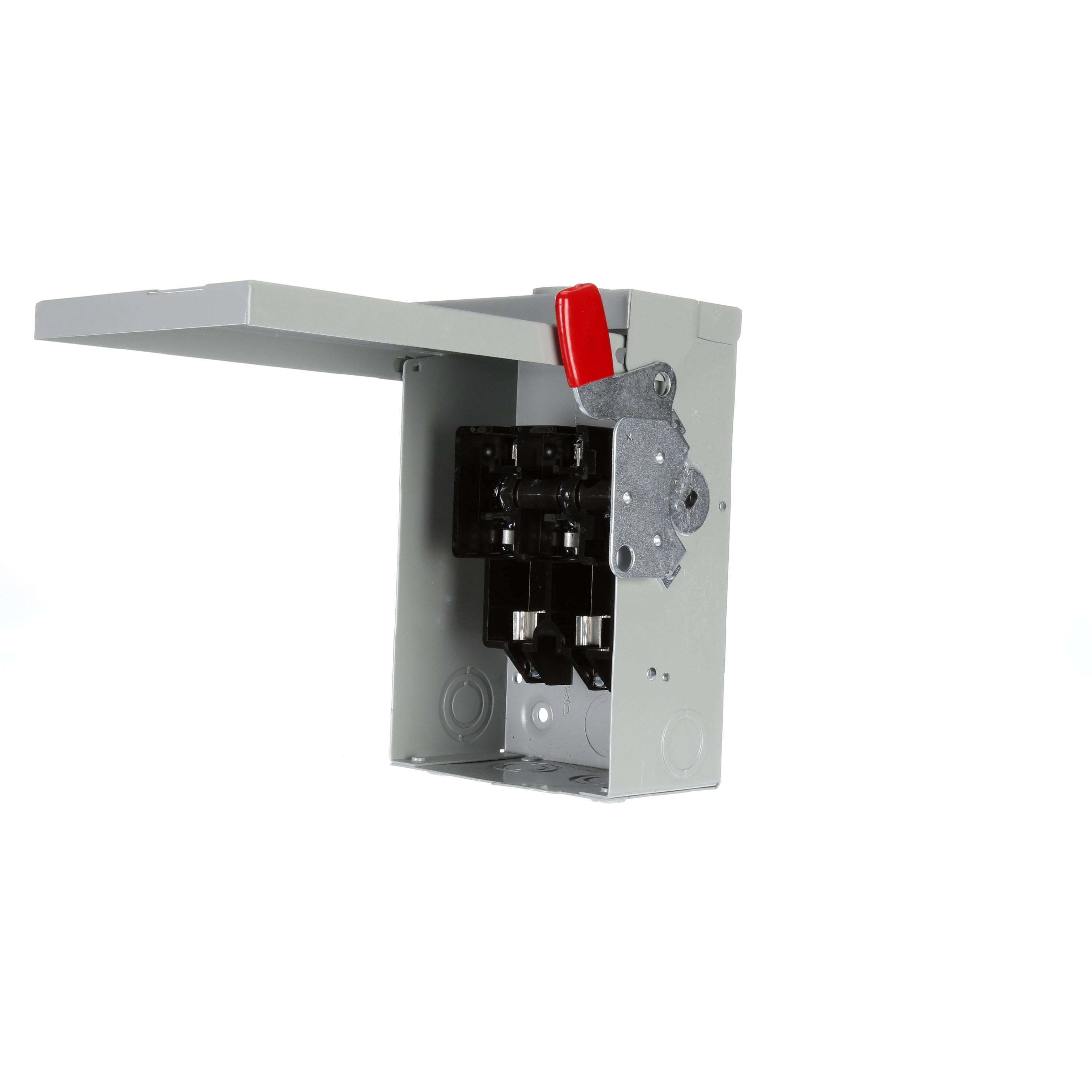Siemens Low Voltage Circuit Protection General Duty Safety Switch. 2-Pole 2-Fuse and solid neutral Fused in a type 3R enclosure (outdoor). Rated 240VAC (30A). Horse power (Std, Time delay) fused 1-PH 2-W (1-1/2, 3), 3-PH 3-W (3, 7-1/2), 250VDC (5). Special features service entrance labeled suitable for 3-PH motor loads.