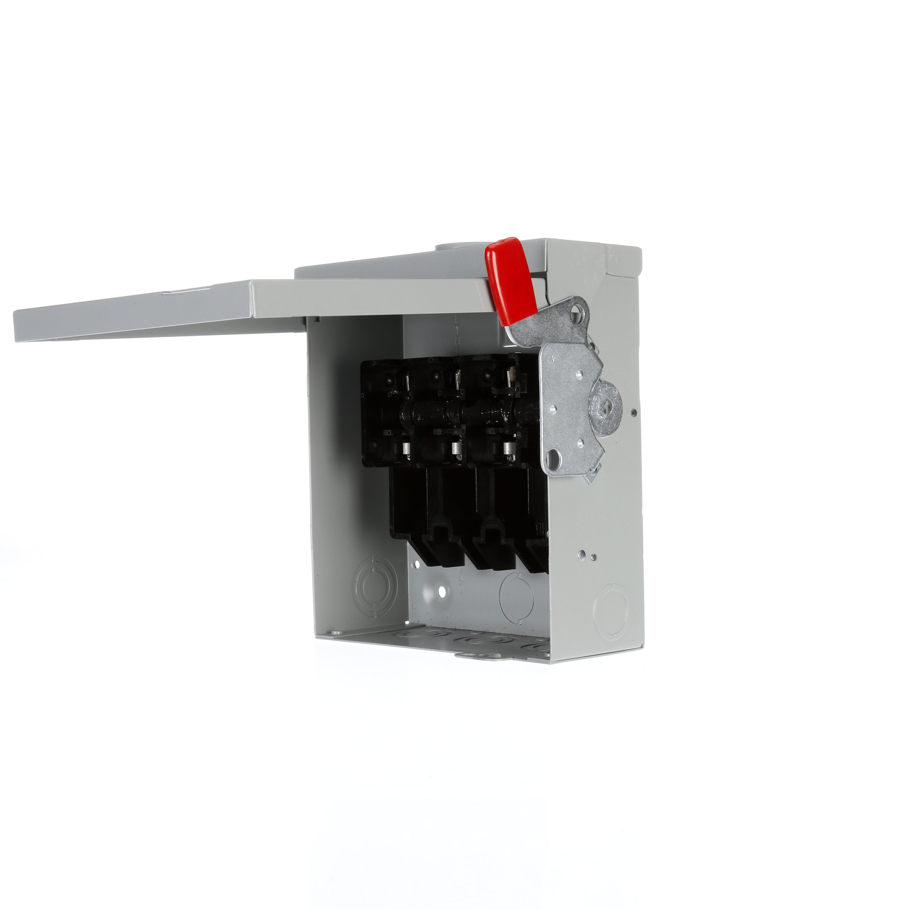 Siemens Low Voltage Circuit Protection General Duty Safety Switch. 2-Pole or 3-Pole Non-Fused in a type 3R enclosure (outdoor). Rated 240VAC (30A). Horse power1-PH 2-W (3), 3-PH 3-W (7-1/2), 250VDC (5). Special features service entrance labeled suitable for 3-PH motor loads.