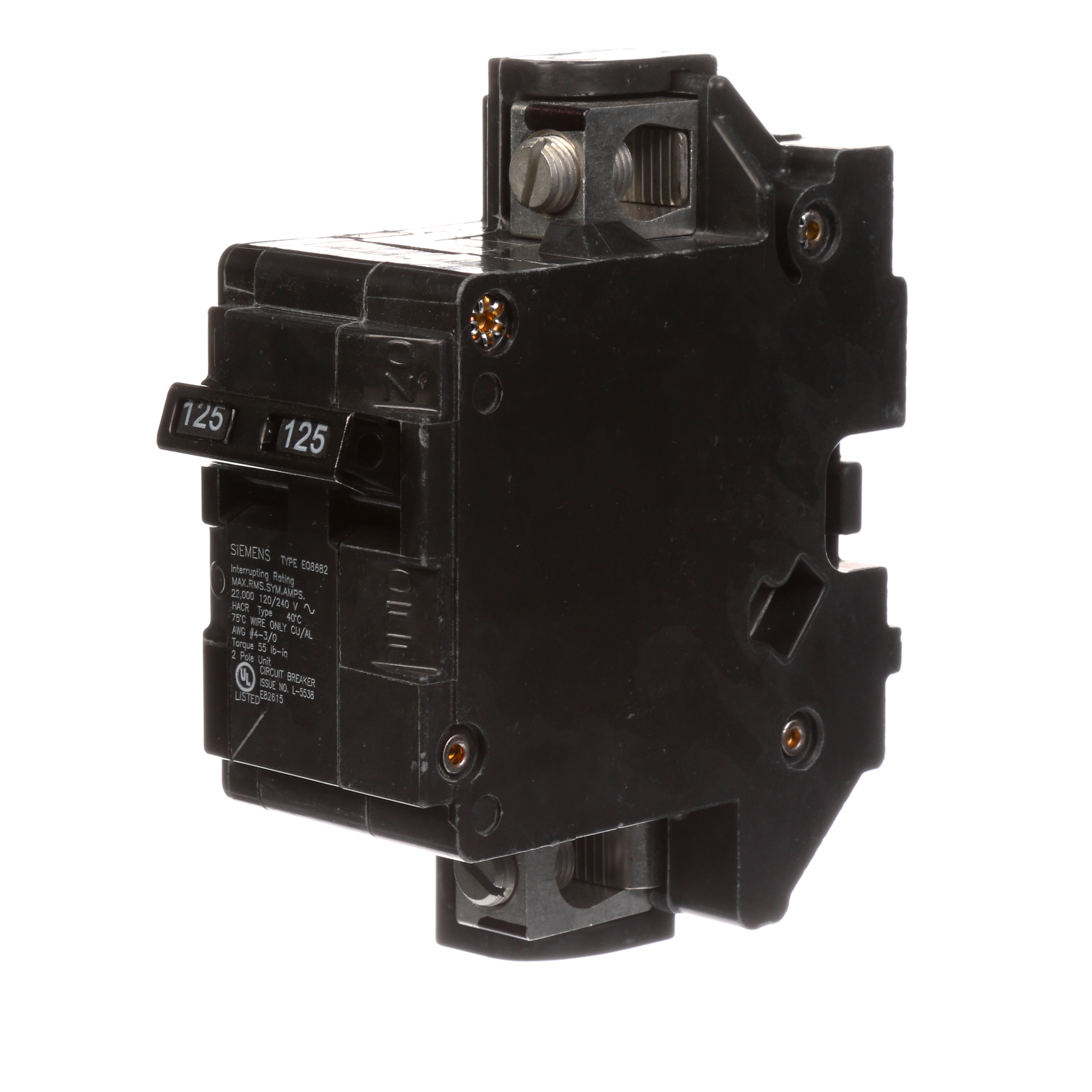 Siemens Low Voltage Residential Circuit Breakers Main Breakers - Family G Mainsare Circuit Protection Load Center Mains, Feeders, and Miniature Circuit Breakers. Load center conversion kit 1-Phase main breaker.. Rated (125A) AIR 22 KA.