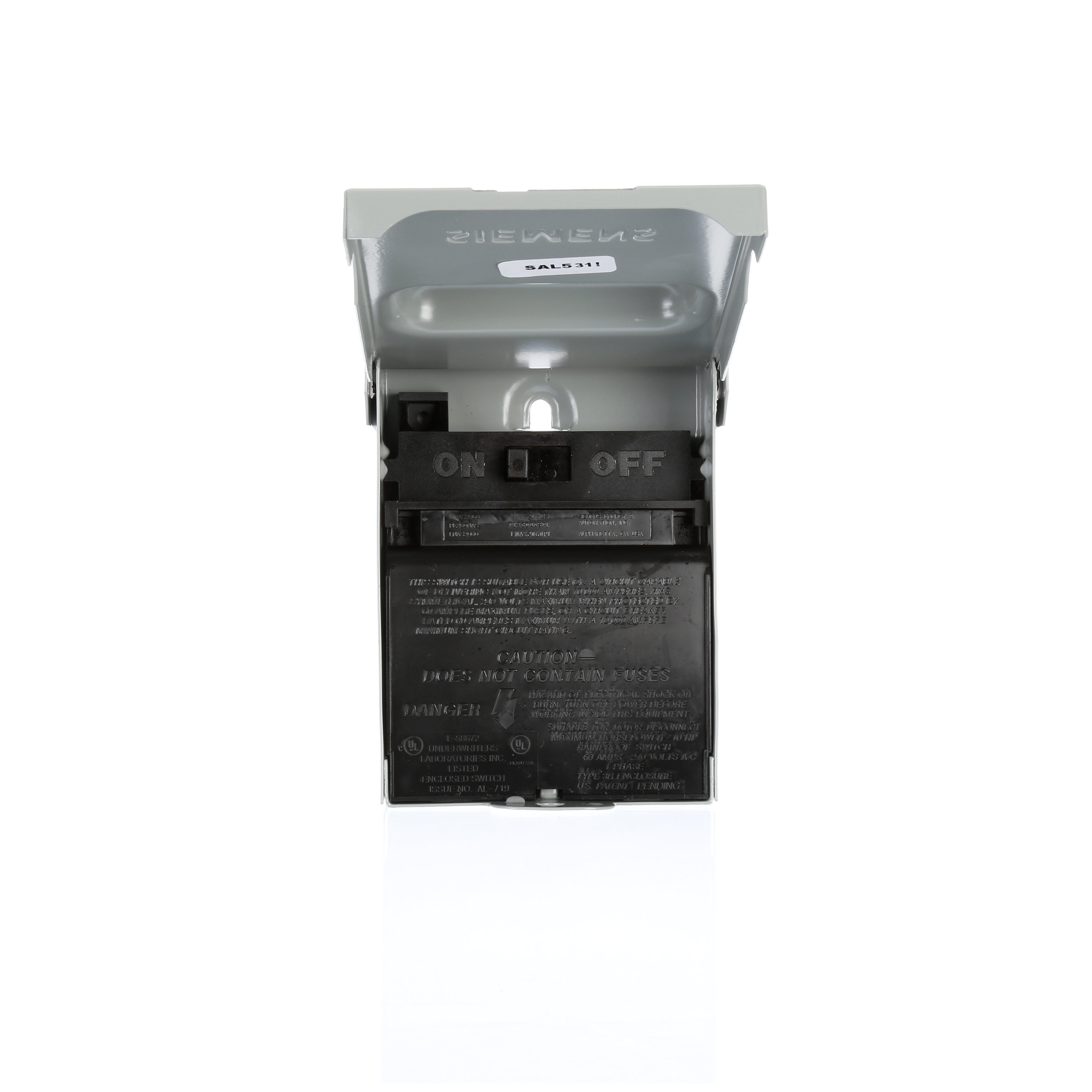 60A 2P NON AUTO DISC N3R