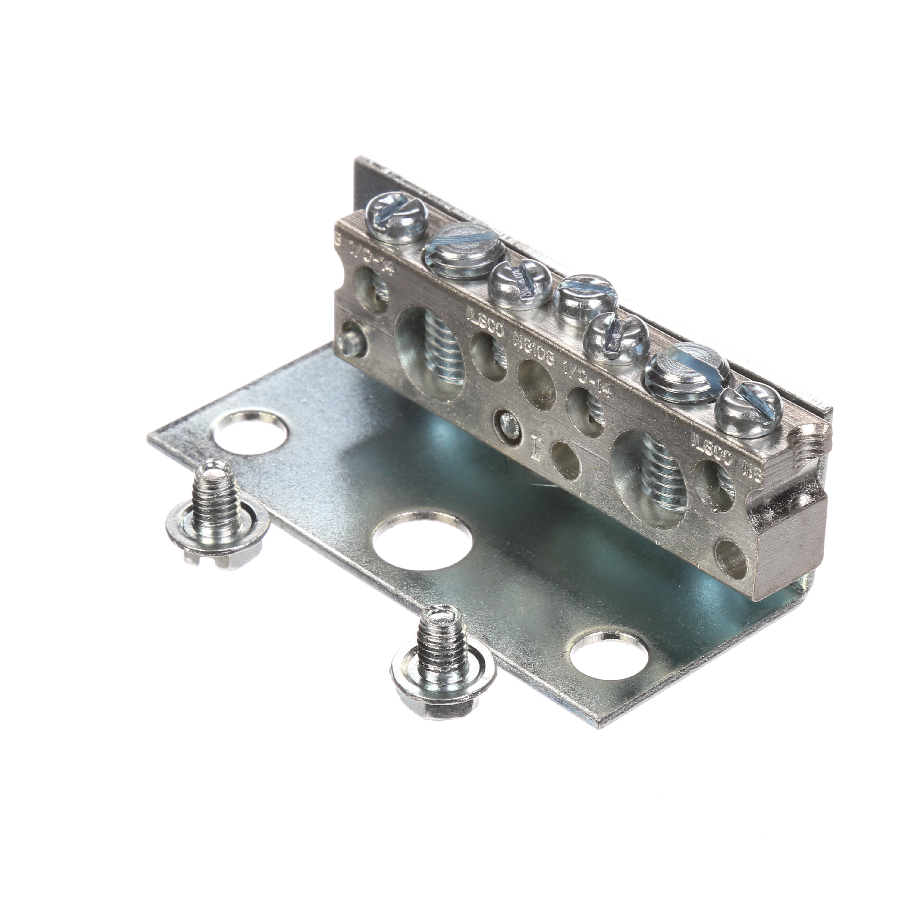 Siemens Low Voltage Residential Specialty Load Centers Miscellaneous Grounding bars (Al/Cu). Large connectors rated for (one 14-1/0, or 2-3 14-10), small connectors rated for (one 14-6 or two #14-12) length 2-5/16 IN. Connectors 5 small and 2 large.