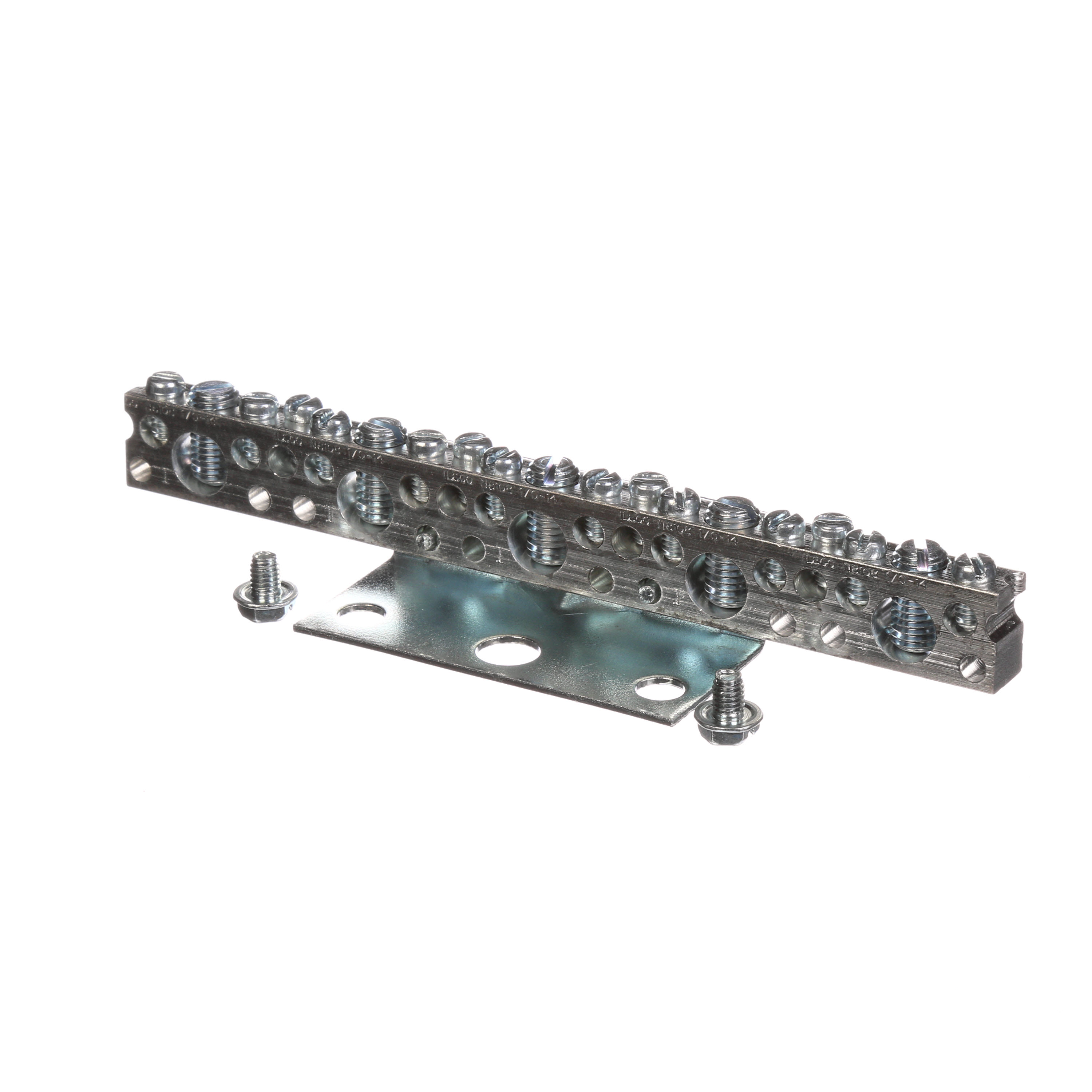 Siemens Low Voltage Residential Specialty Load Centers Miscellaneous Grounding bars (Al/Cu). Large connectors rated for (one 14-1/0, or 2-3 14-10), small connectors rated for (one 14-6 or two #14-12) length 5-3/4 IN. Connectors 14 small and 5 large.
