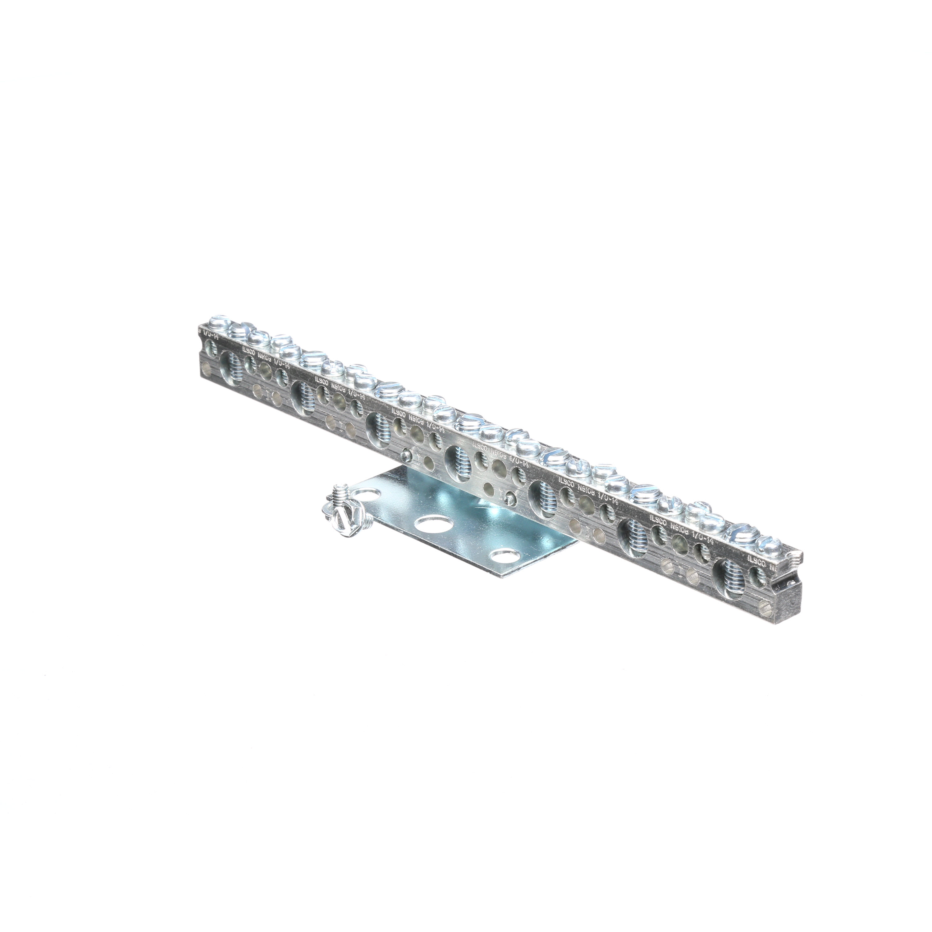 Siemens Low Voltage Residential Specialty Load Centers Miscellaneous Grounding bars (Al/Cu). Large connectors rated for (one 14-1/0, or 2-3 14-10), small connectors rated for (one 14-6 or two #14-12) length 8-1/8 IN. Connectors 20 small and 7 large.