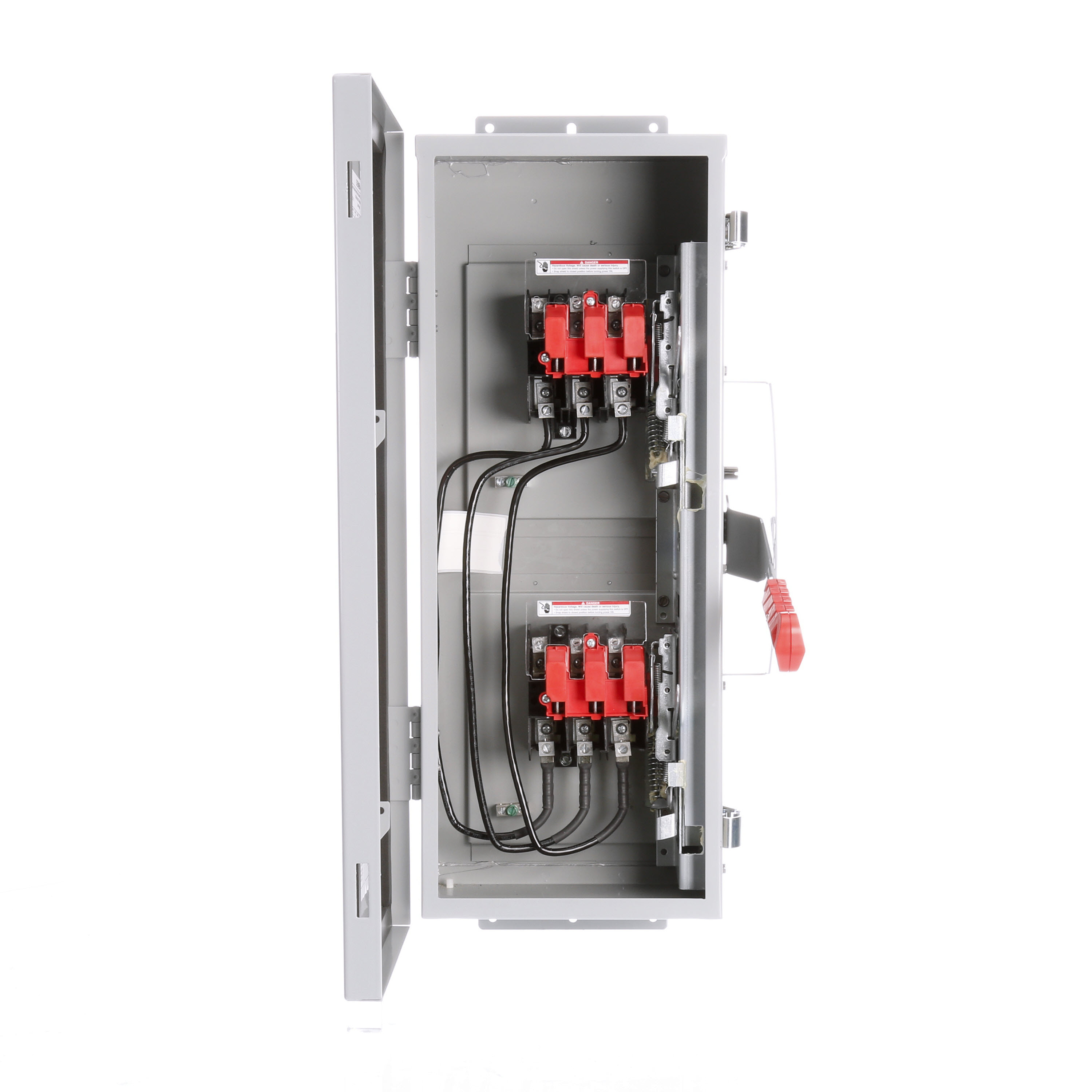 Siemens Low Voltage Circuit Protection Heavy Duty Safety Switches. Type ENCLOSED, SAFETY SWITCH Std UL V. Rating 600V A. Rating 30A Wattage 3W No. Of Poles 3P F. Rating 60Hz Action DOUBLE THROW Material 304SS Enclosure TYPE 12. 2-3 point mounting holes. Insulation YES O. Cycles 10000 O. Temperature (-20F-120F) AMBIENTTEMPERATURE Environmental Conditions INDUSTRIAL