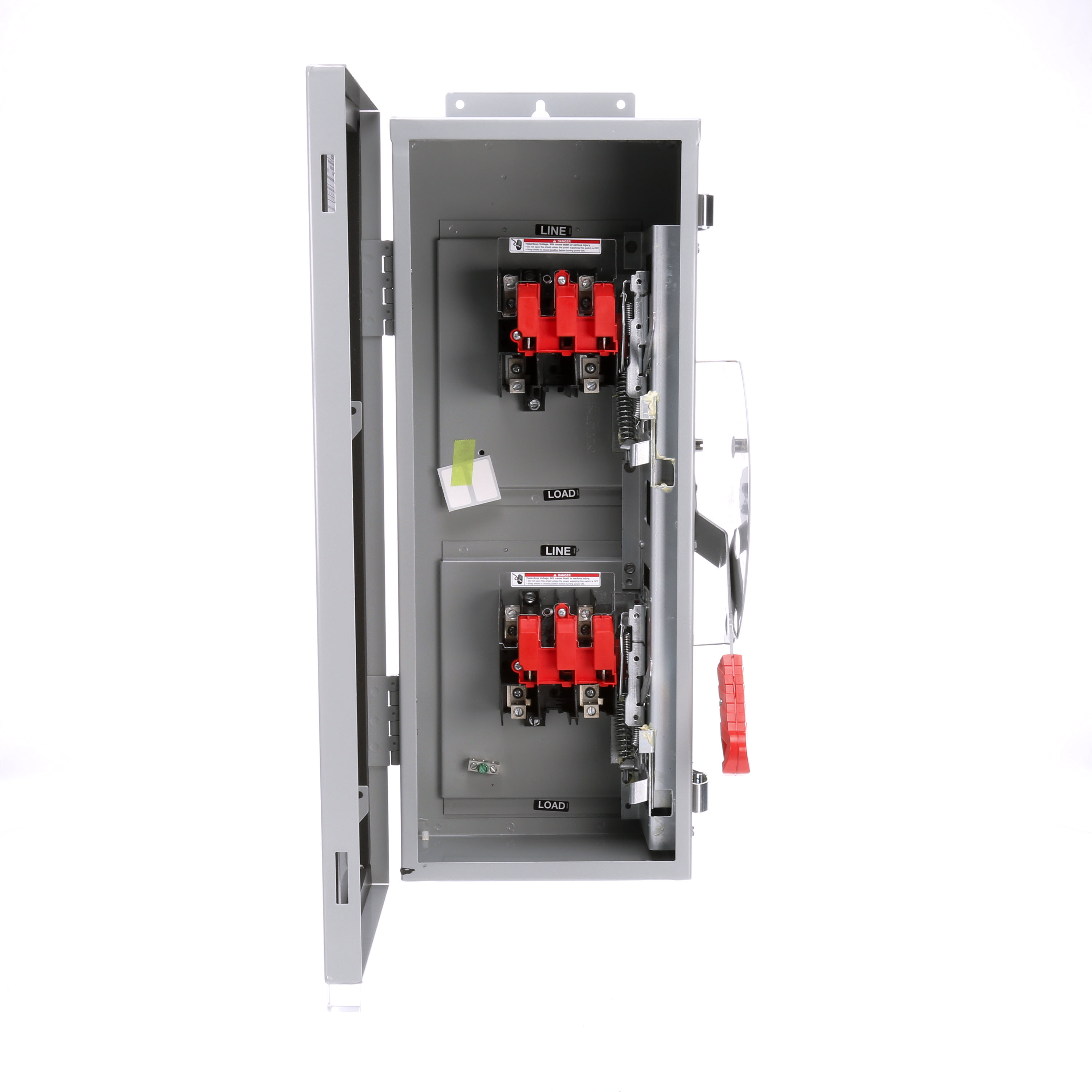 Siemens Low Voltage Circuit Protection Heavy Duty Safety Switch. 4-Pole Non-Fused in a type 12 industrial enclosure. Rated 600VAC (30A).