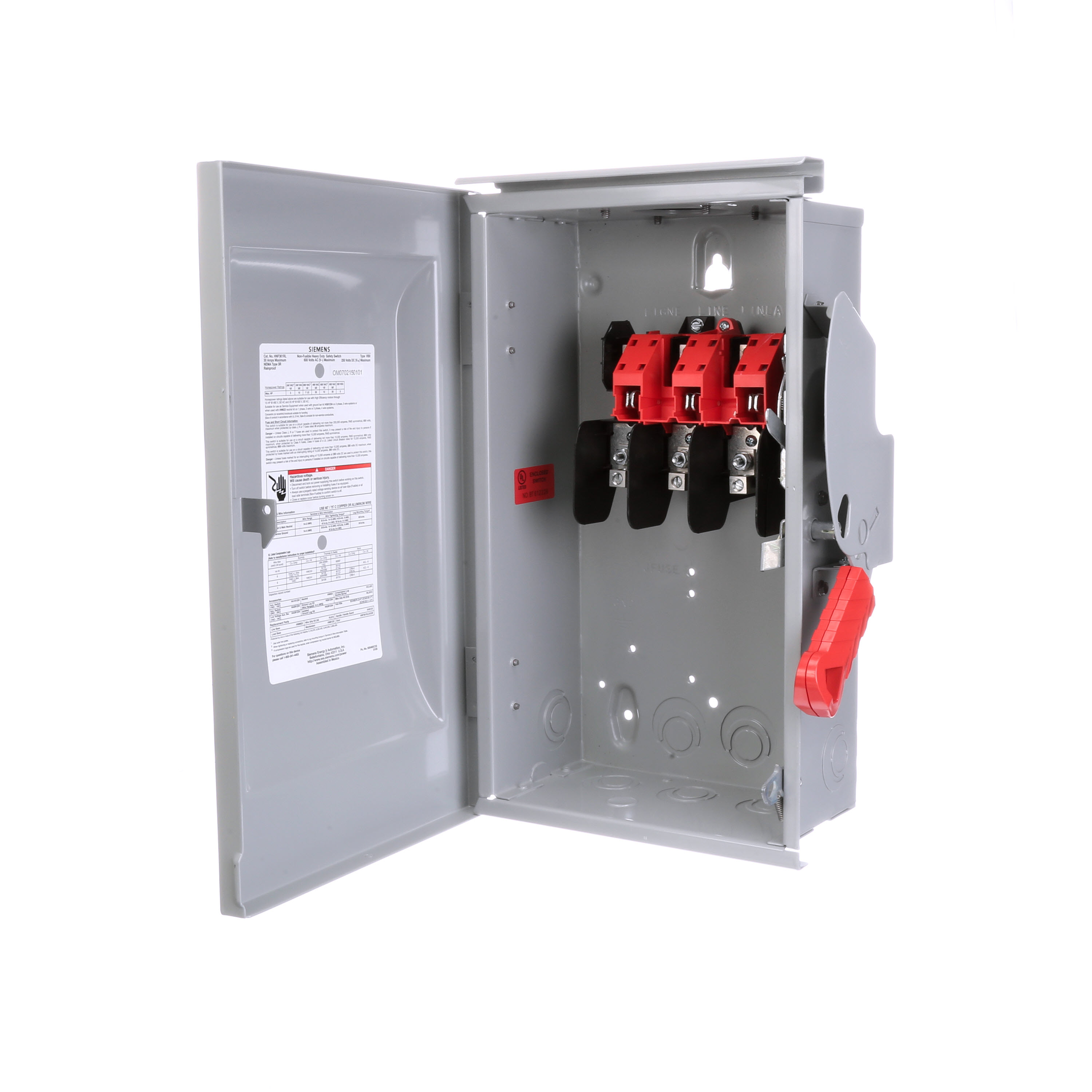 Product image for Siemens HNF361RL HDSS NF 3P3W 600V 30A