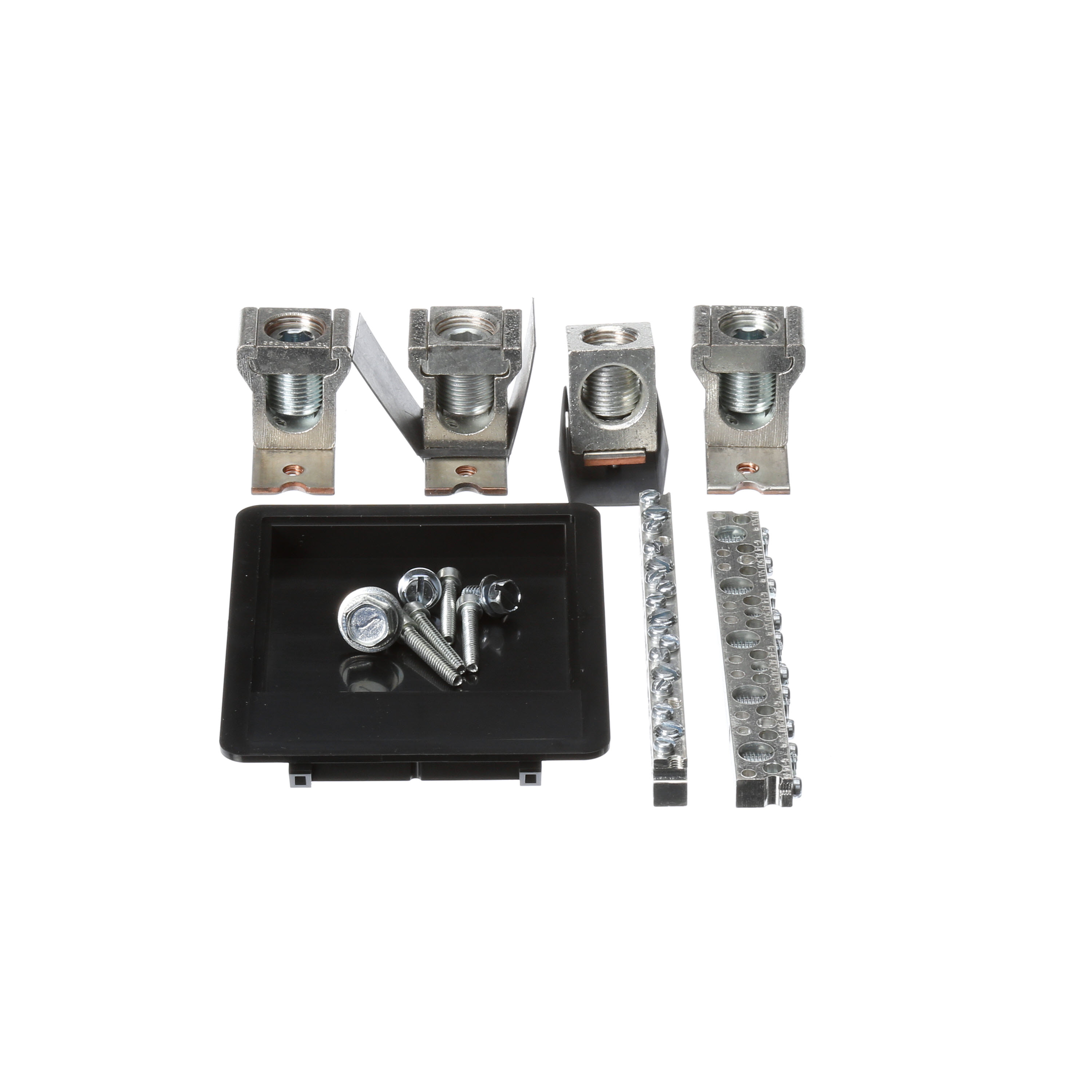 Copper (Main or Feed-Thru) Lug kit for revised P1 interior panelboard. Suitablefor 3-Phase system rated (250A). Wire range 6 AWG - 350kcmil (CU only). Not suitable for use with Original P1 panels produced before January 2015.